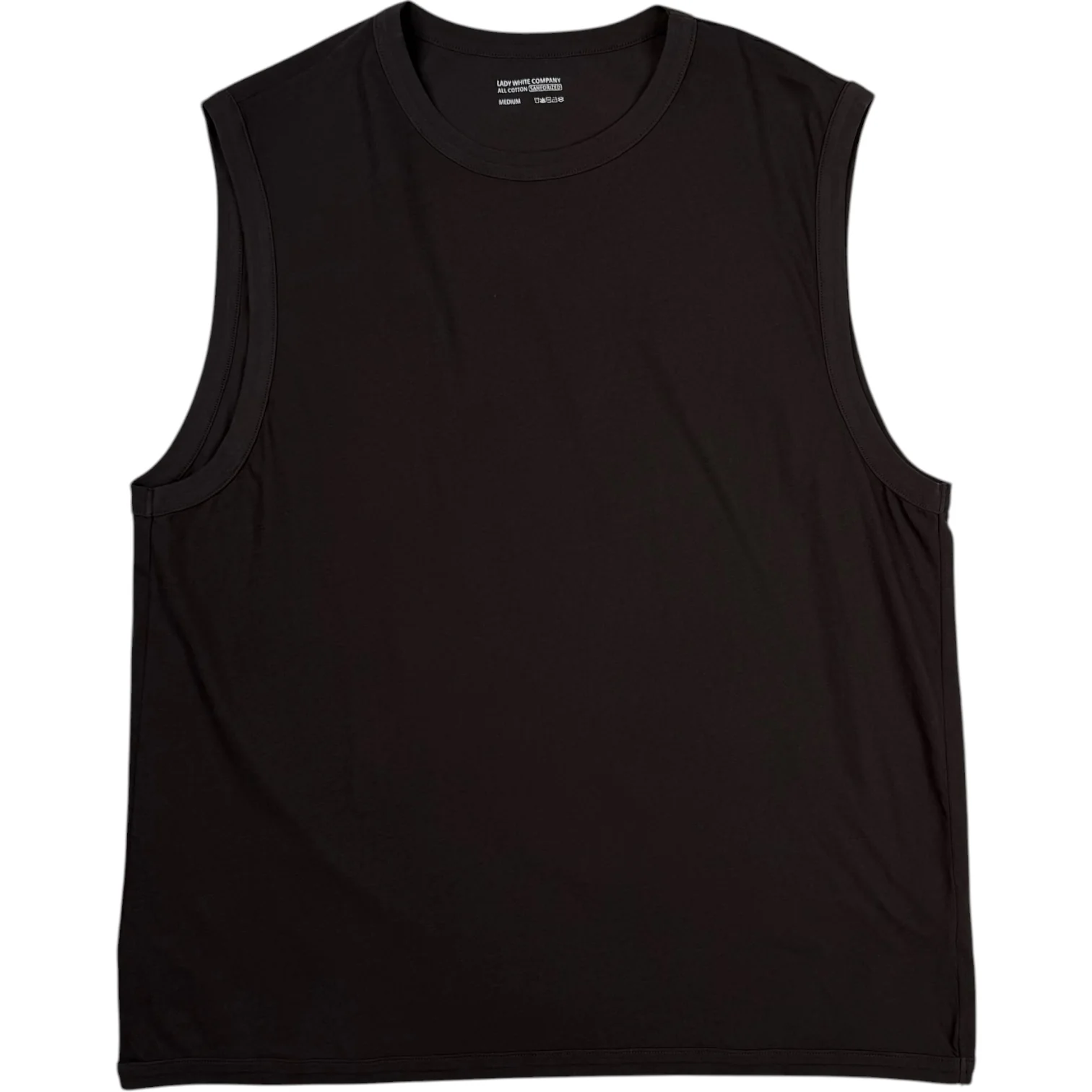 Sleeveless T Shirt Tire Black