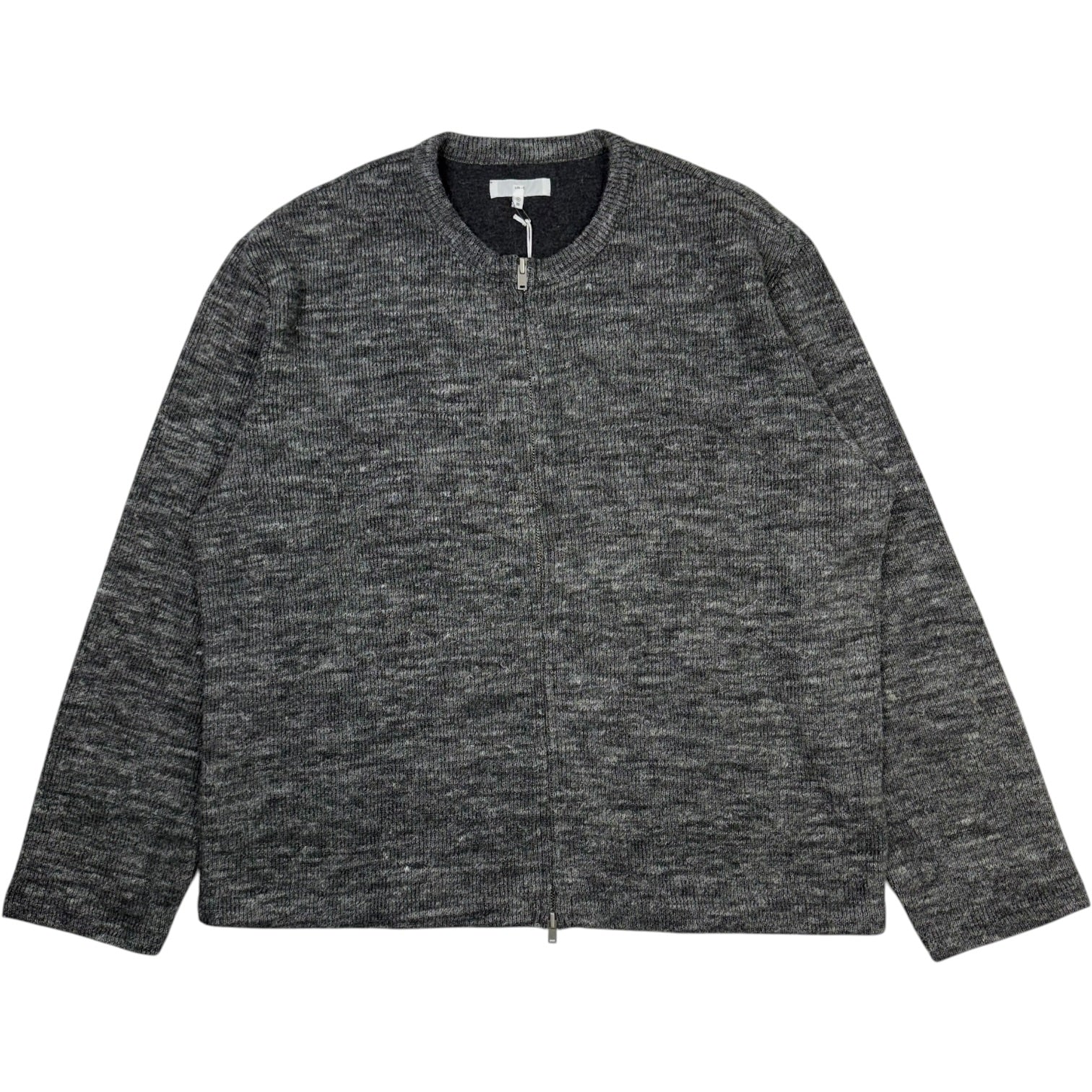 Zip Crewneck Charcoal Melange