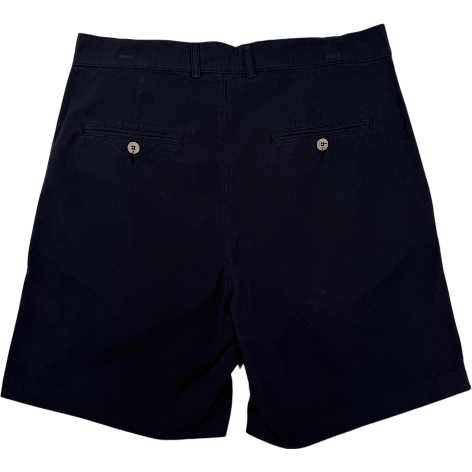 Lapa Relaxed Pleated Shorts Dark Navy Canvas - Image 2