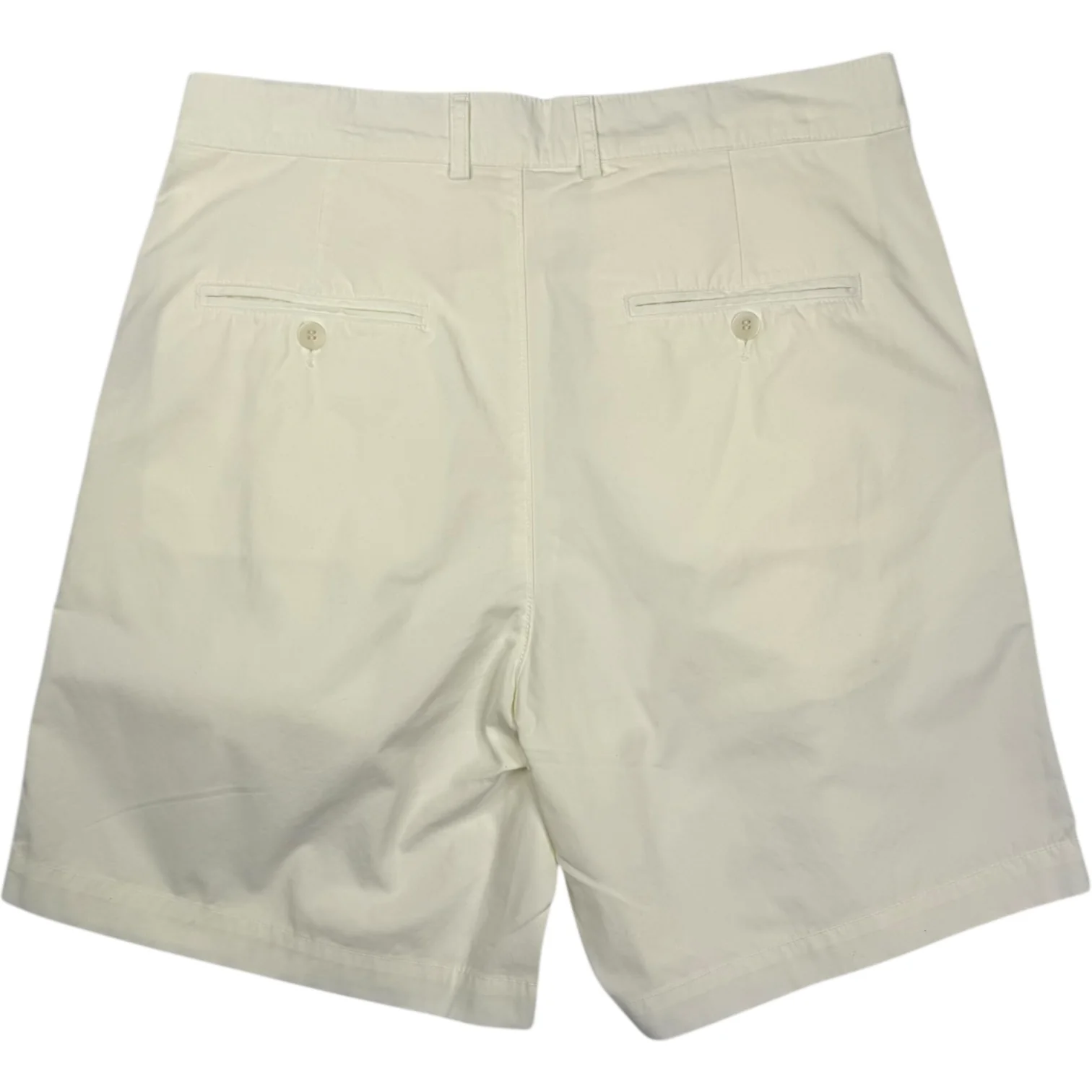 Lapa Relaxed Pleated Shorts Off White Canvas - Image 2