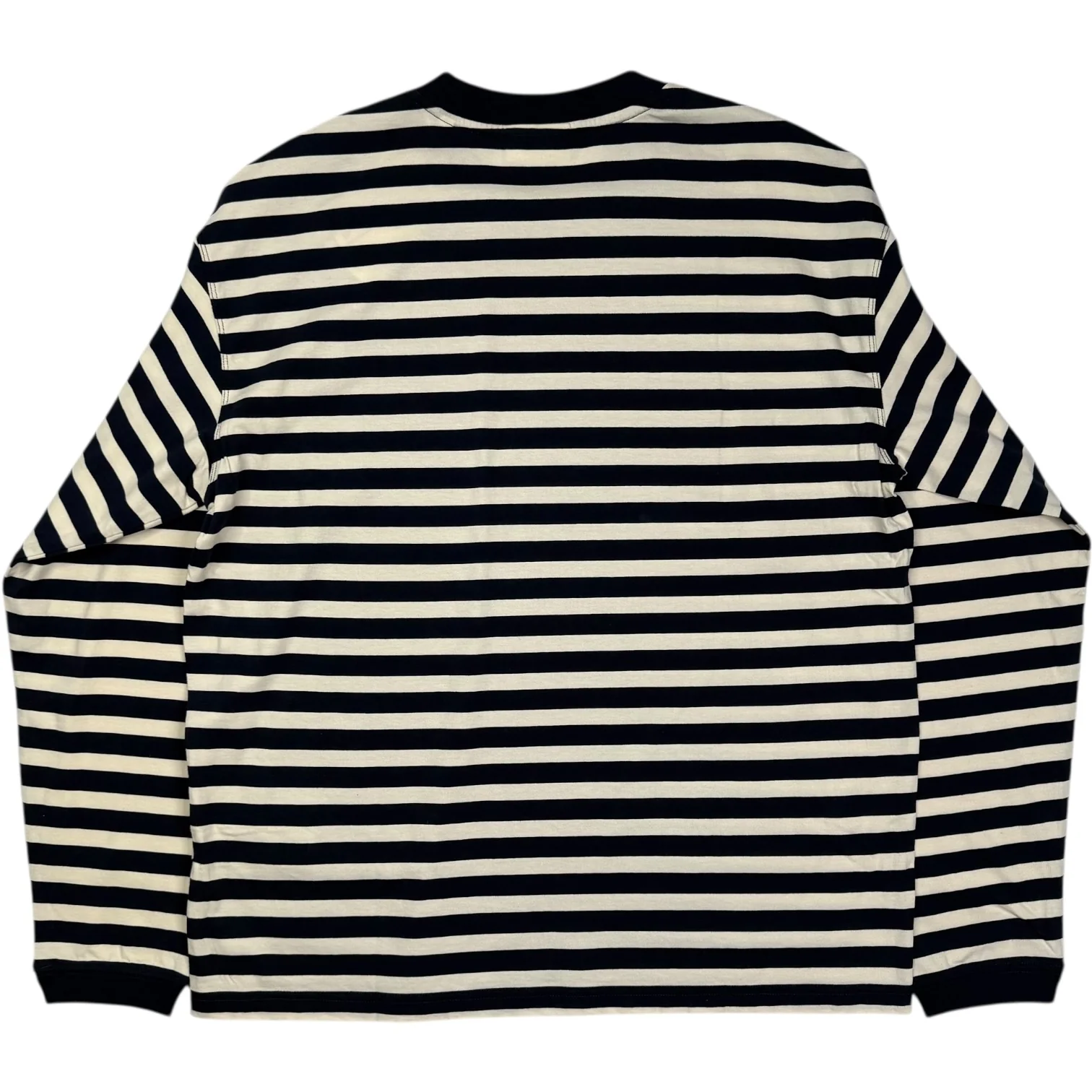 Lionel Long Sleeve T-Shirt Navy Stripe - Image 2