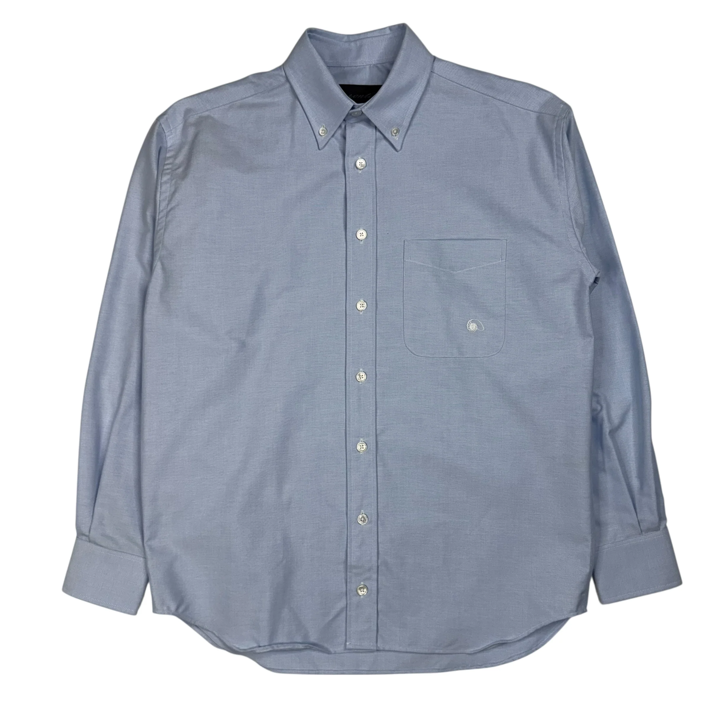 Pocket Logo Oxford Shirt Blue