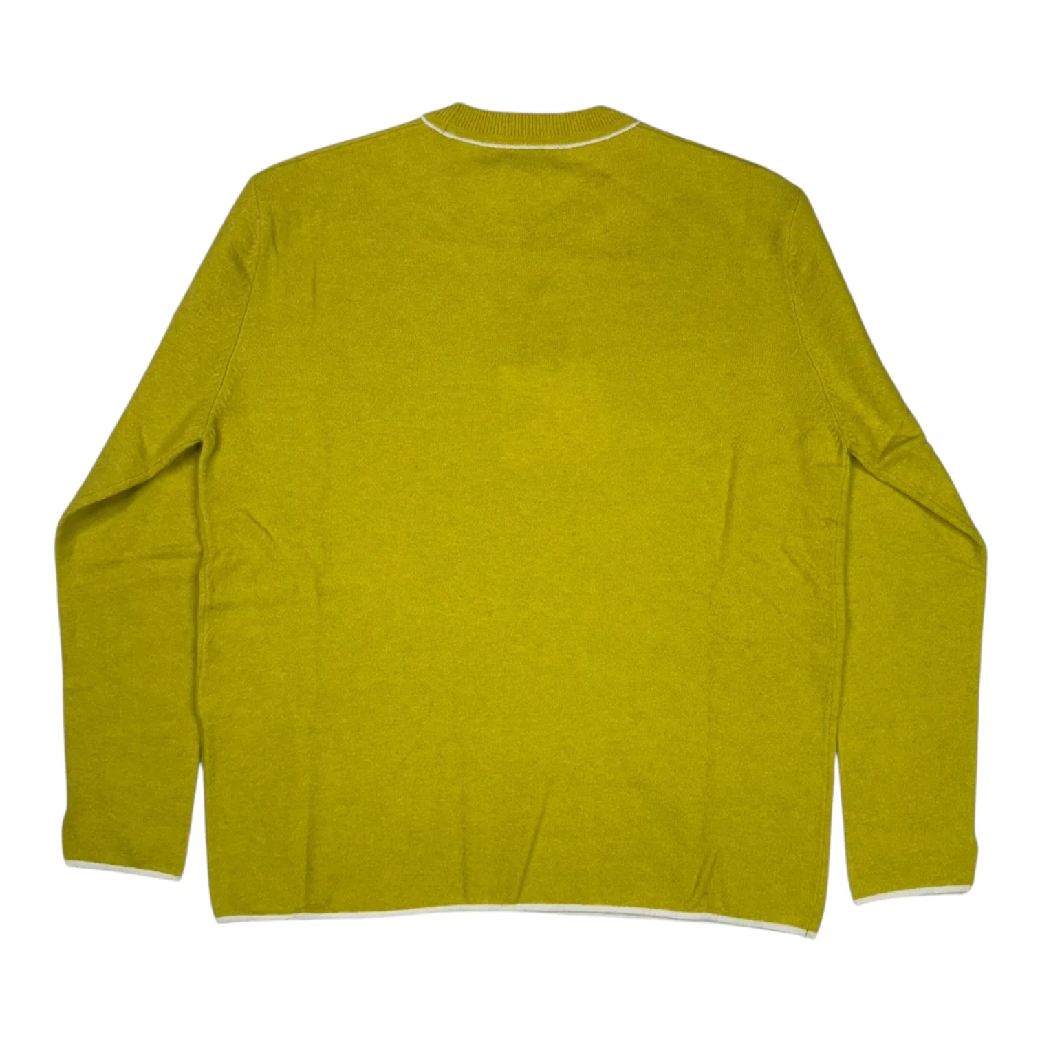 Longsleeve Roundneck Chartreuse Wool Blend - Image 2