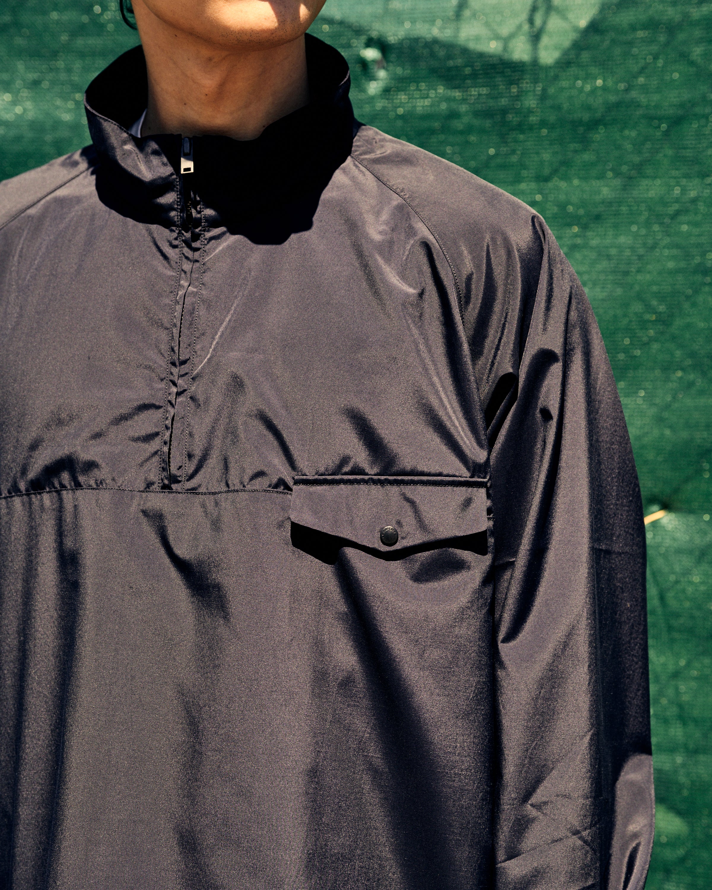 LWC x Kaptain Sunshine Silk Poly Pullover Navy