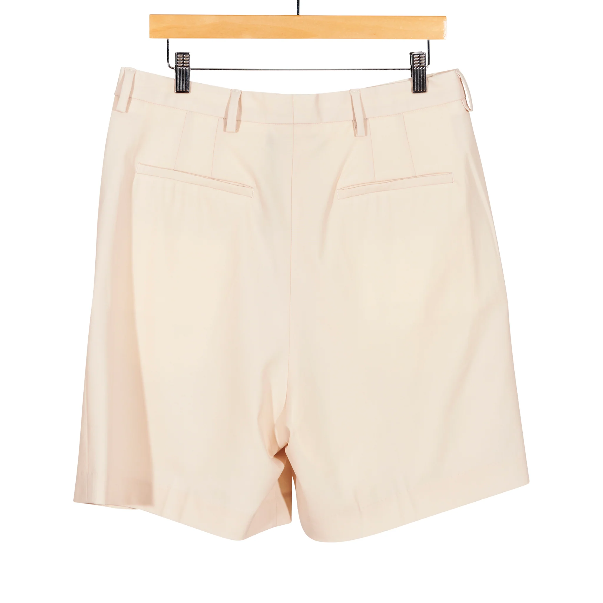 Manson Double Pleated Shorts Cream - Image 2