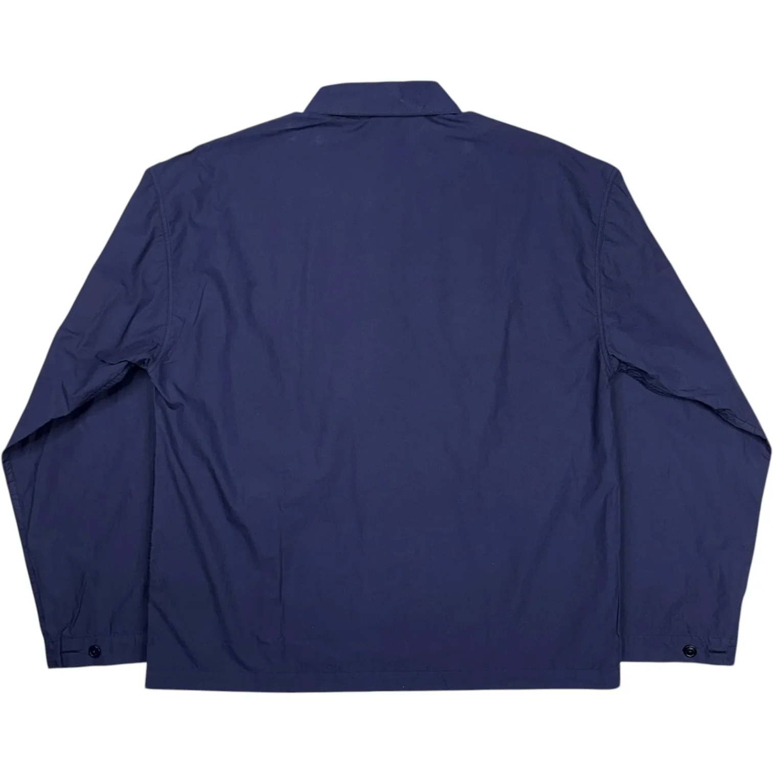 Military Shirt Blue Garment Dyed Poplin - Image 2