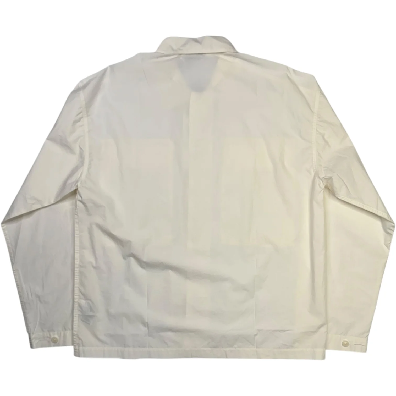 Military Shirt White Garment Dyed Poplin - Image 2