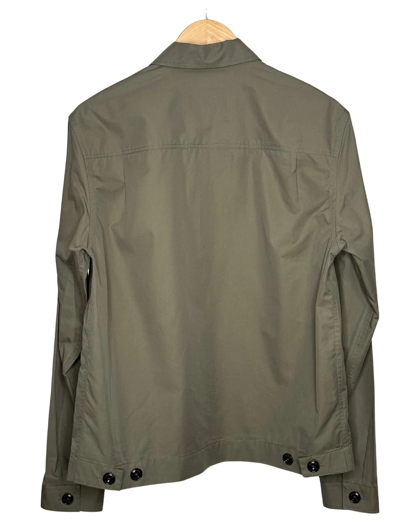 Mitchell Overshirt Poplin Lyocell Blend Army - Image 2