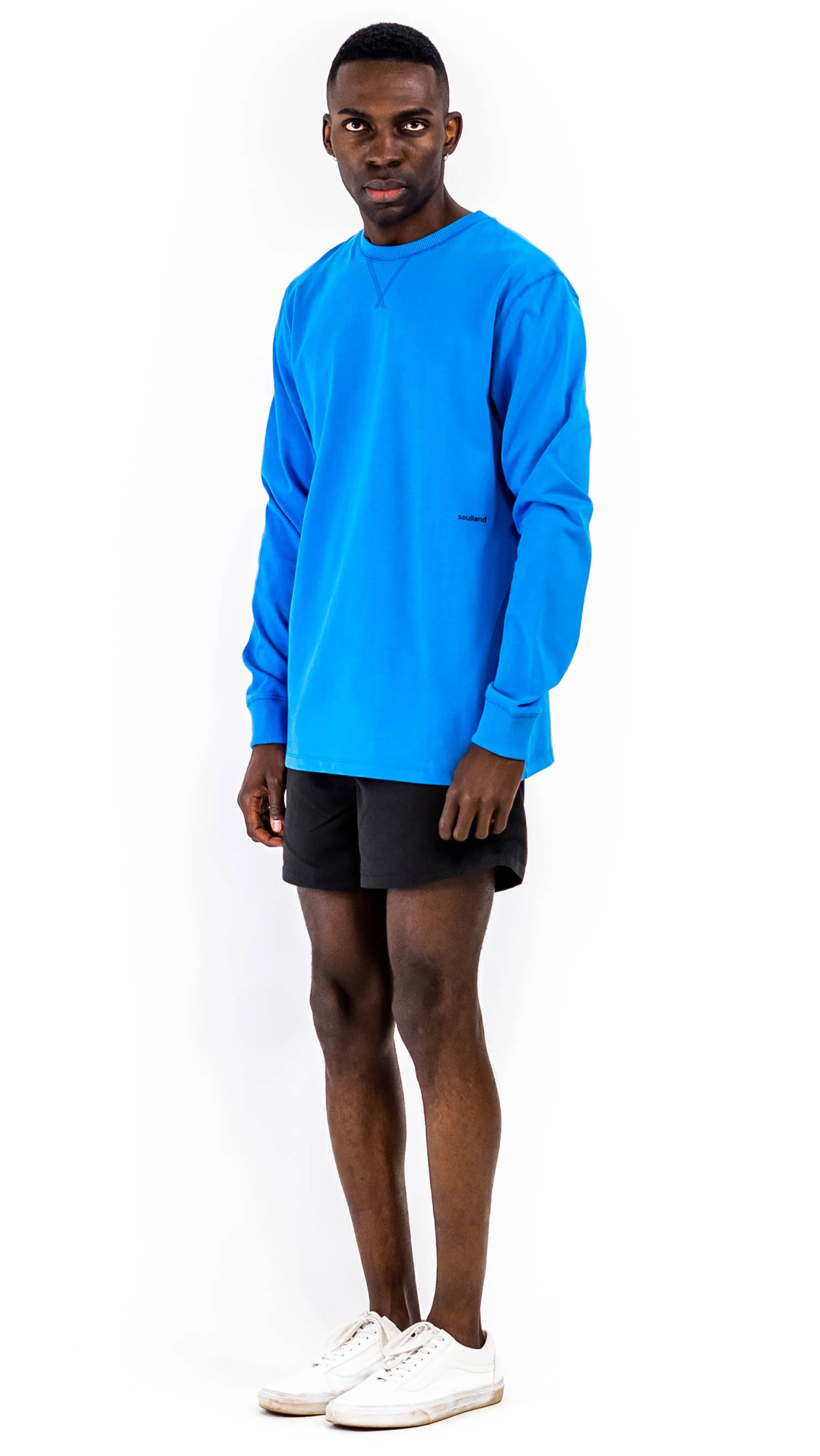 Noah Long Sleeve T-Shirt Blue Cotton - Image 3