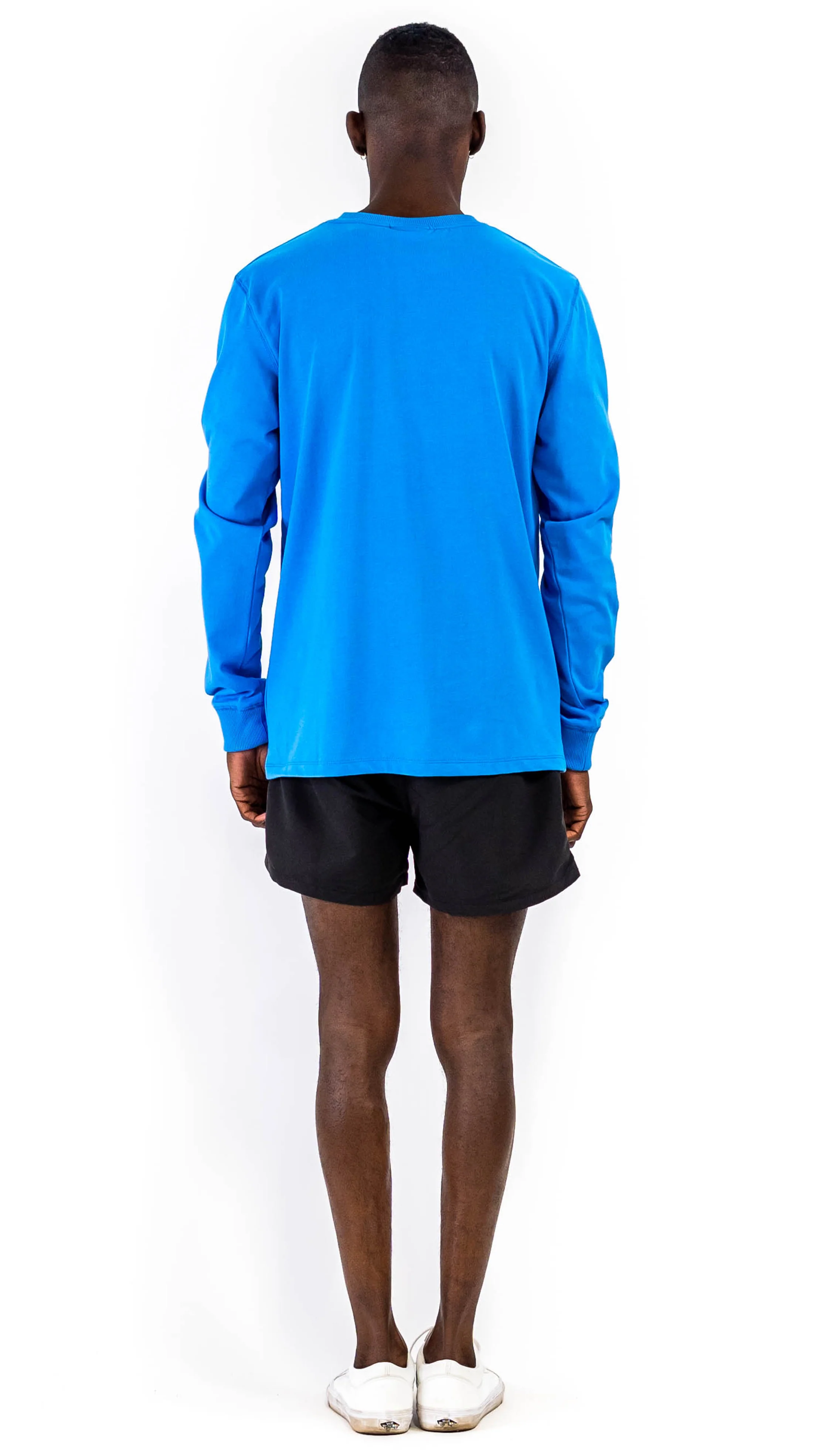 Noah Long Sleeve T-Shirt Blue Cotton - Image 4