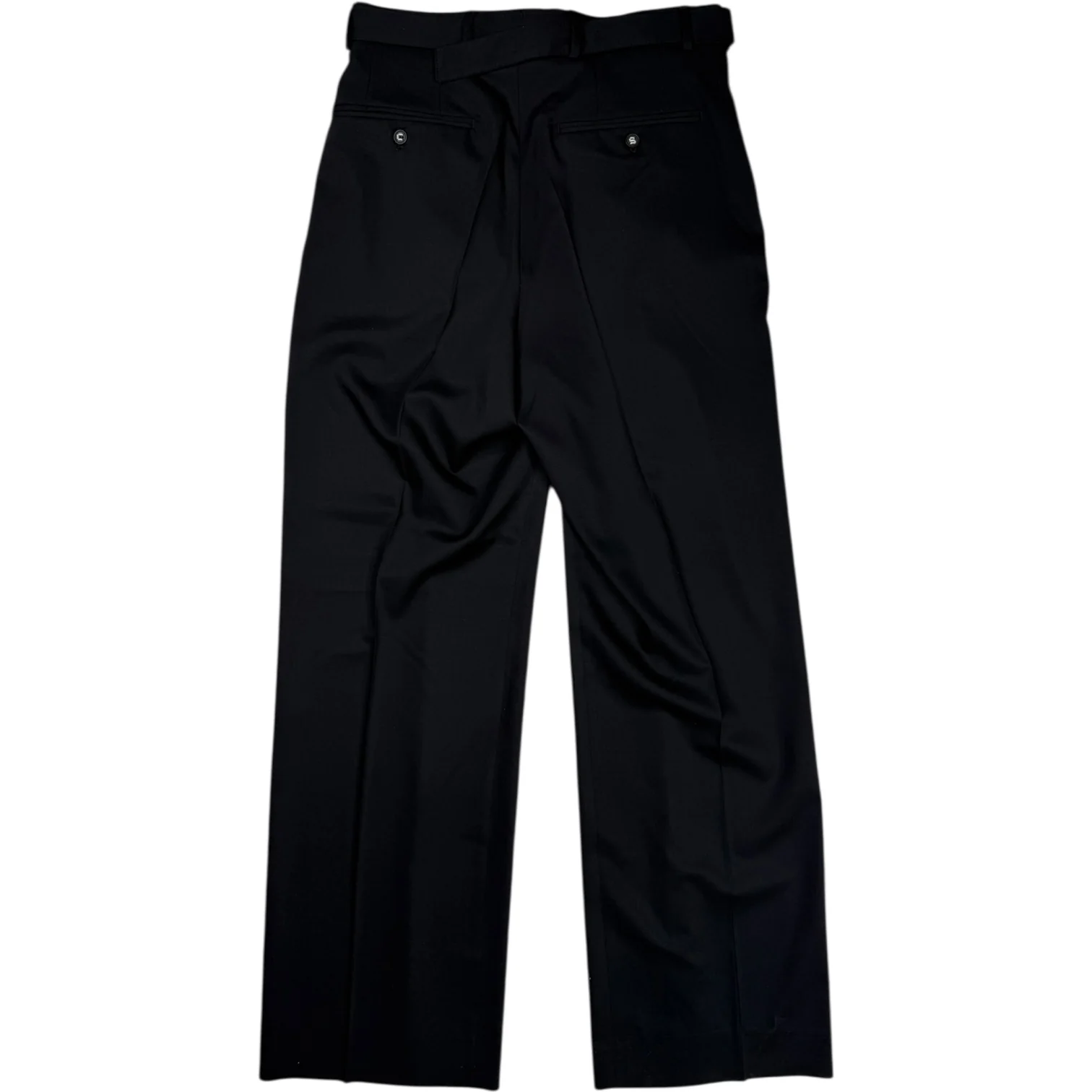 Omari Belted Trouser Wool Black - Image 2