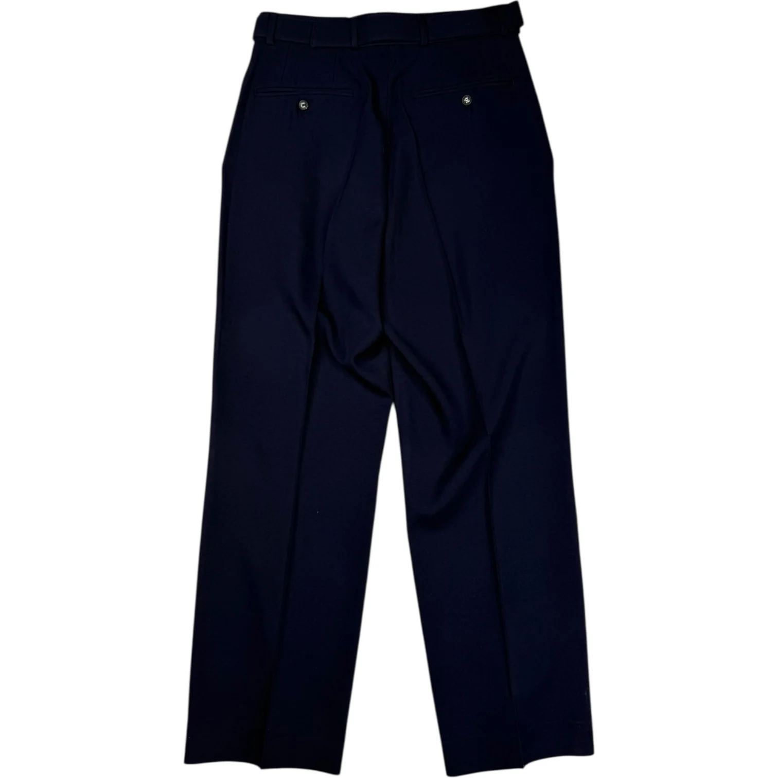 Omari Belted Trouser Wool Navy - Image 2