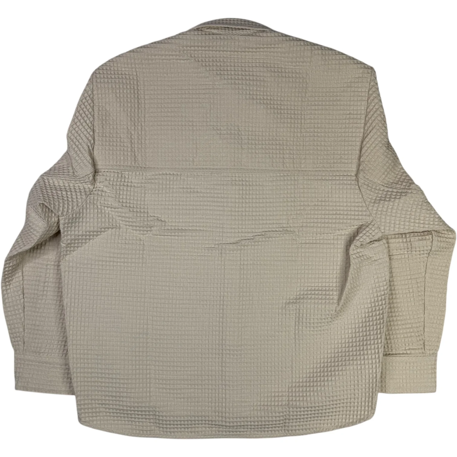 Oseary Cotton Shirt Ivory Waffle - Image 2