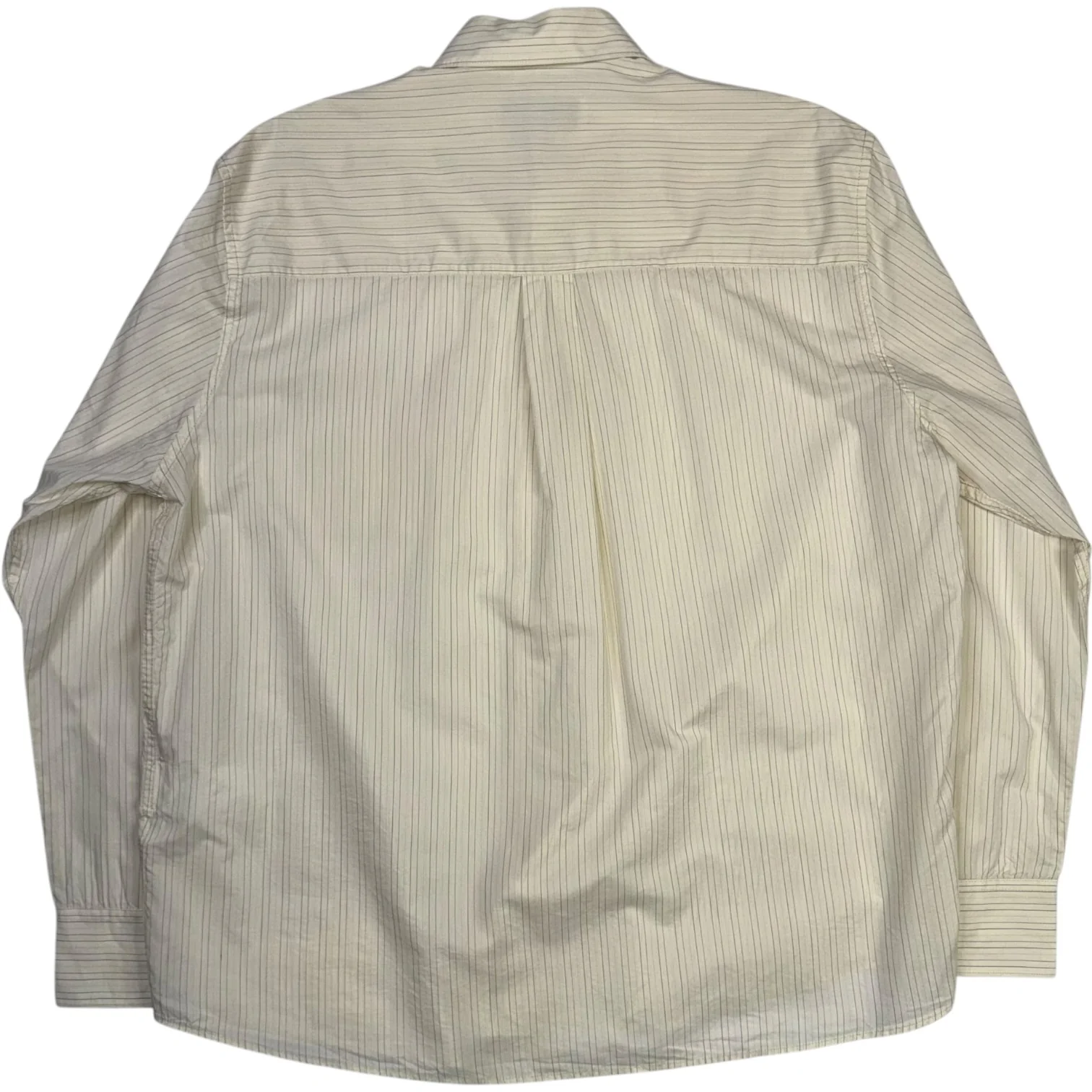Above Shirt Faded Bone Windstripe Lyocell - Image 2