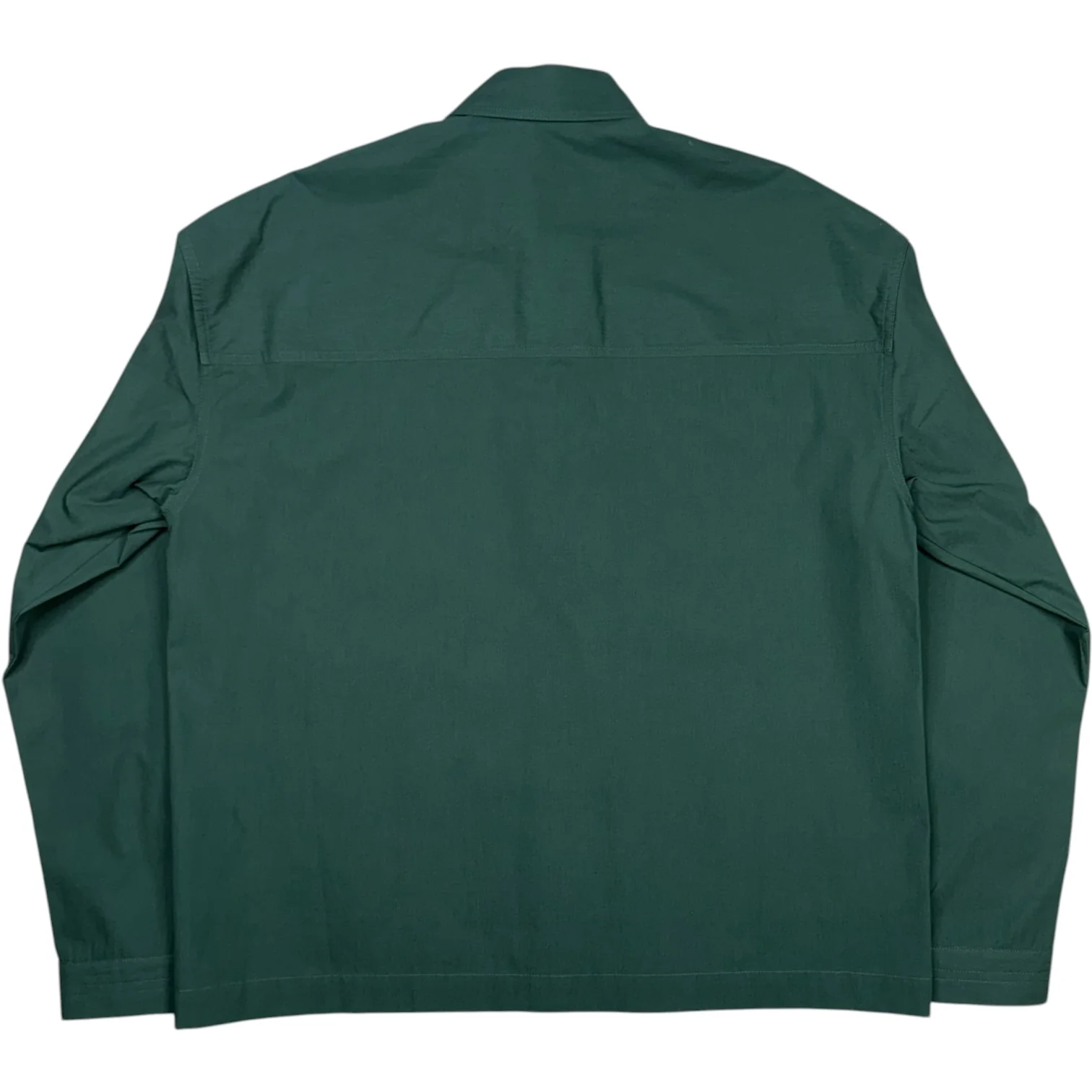 Oval Shirt Cotton Poplin Pine Green - Image 2