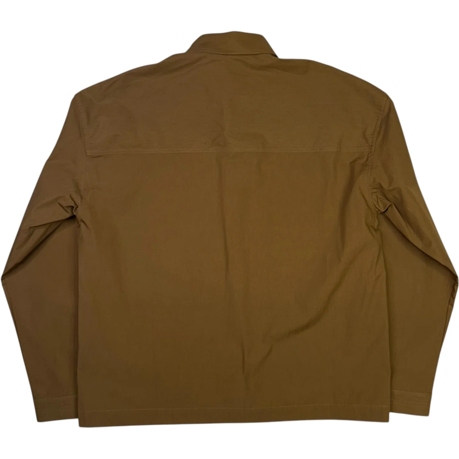Oval Shirt Cotton Poplin Tan - Image 2