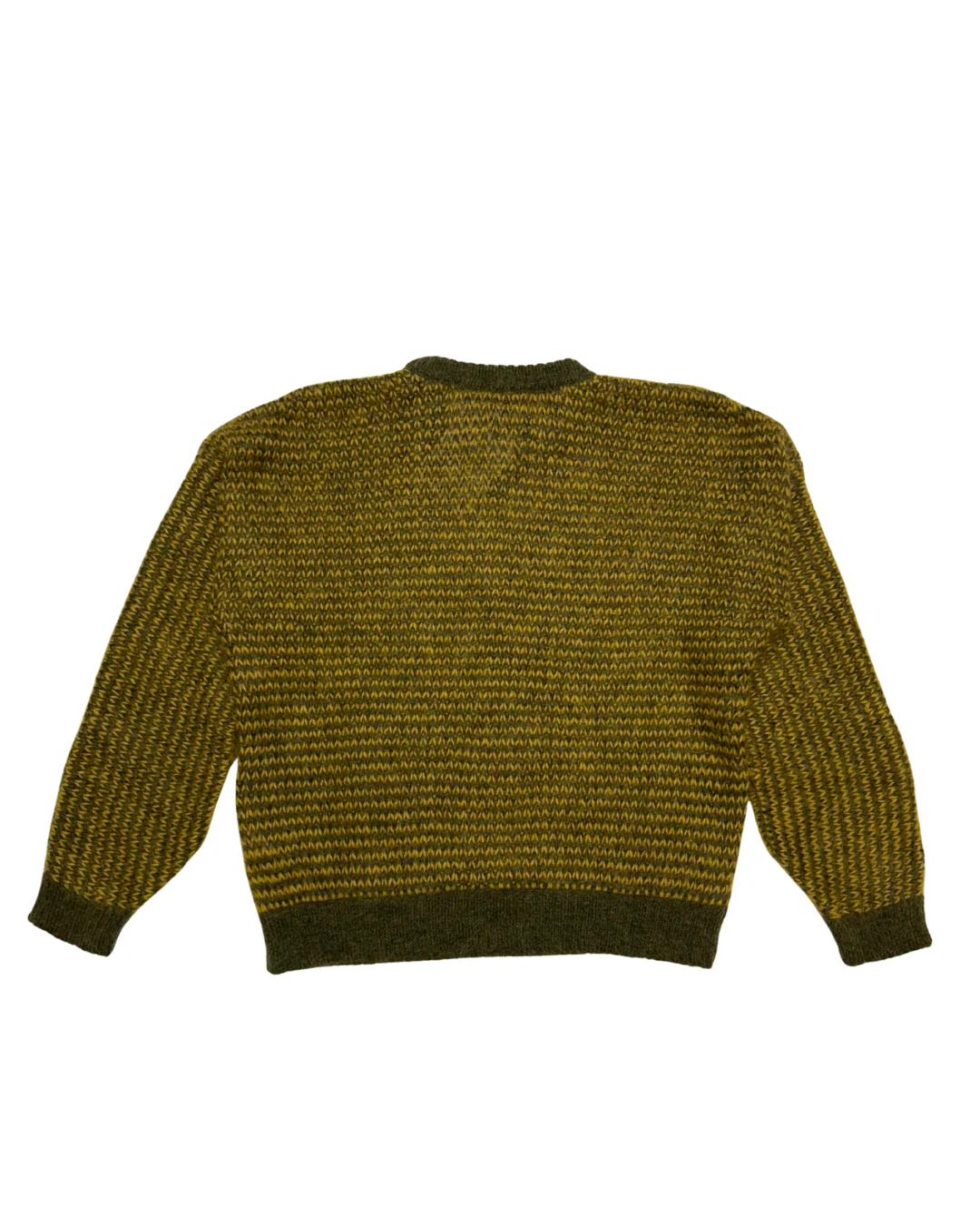 Palm Jumper Green Yellow Mohair and Alpaca Wool Blend - Image 2