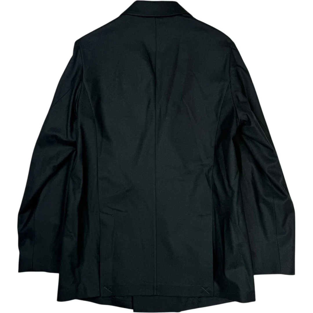 Petrol Green Double Breasted Blazer Tech Wool - Image 2