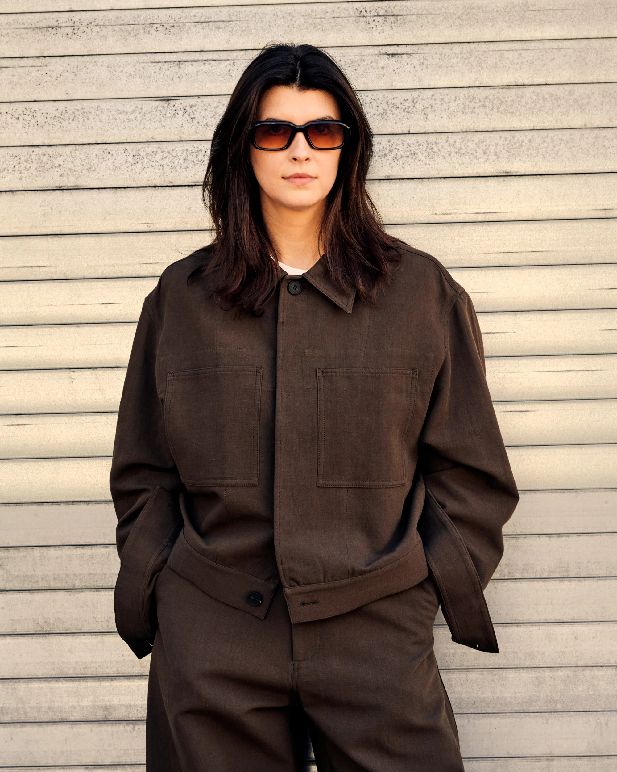 Piper Jacket Linen Cotton Peat