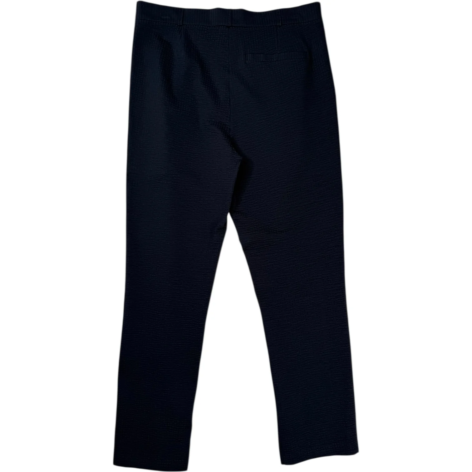 Pleated Trouser Cool Max Seersucker Dark Blue - Image 2