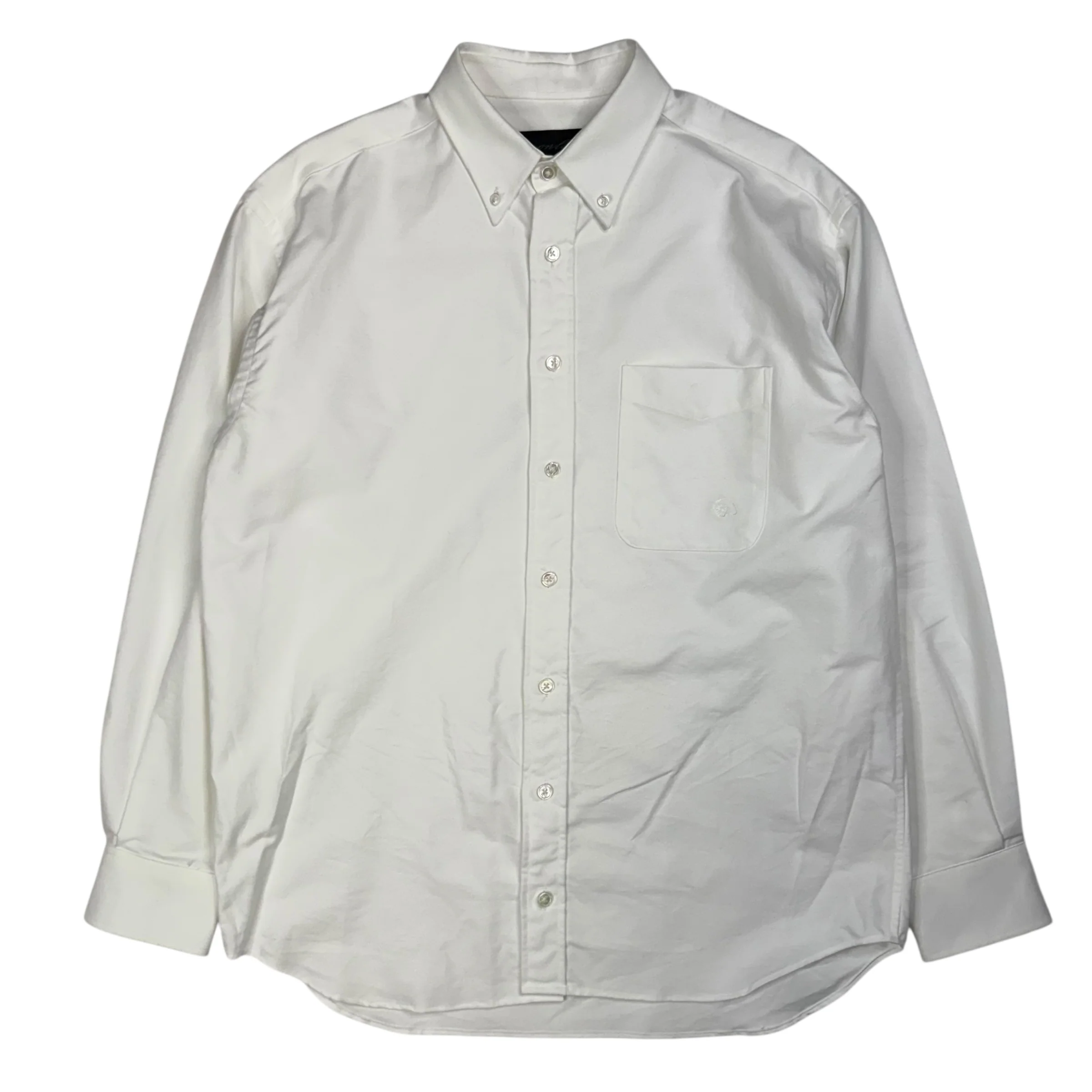 Pocket Logo Oxford Shirt White