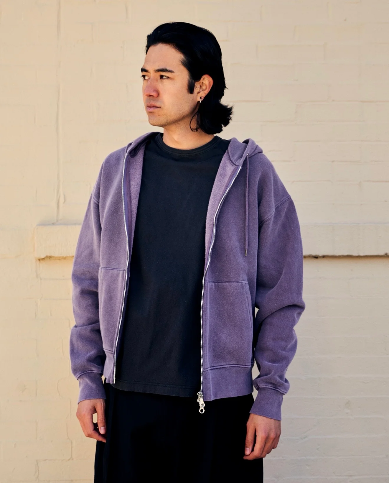 Rascal Hood Antique Amethyst Star Fleece - Image 3