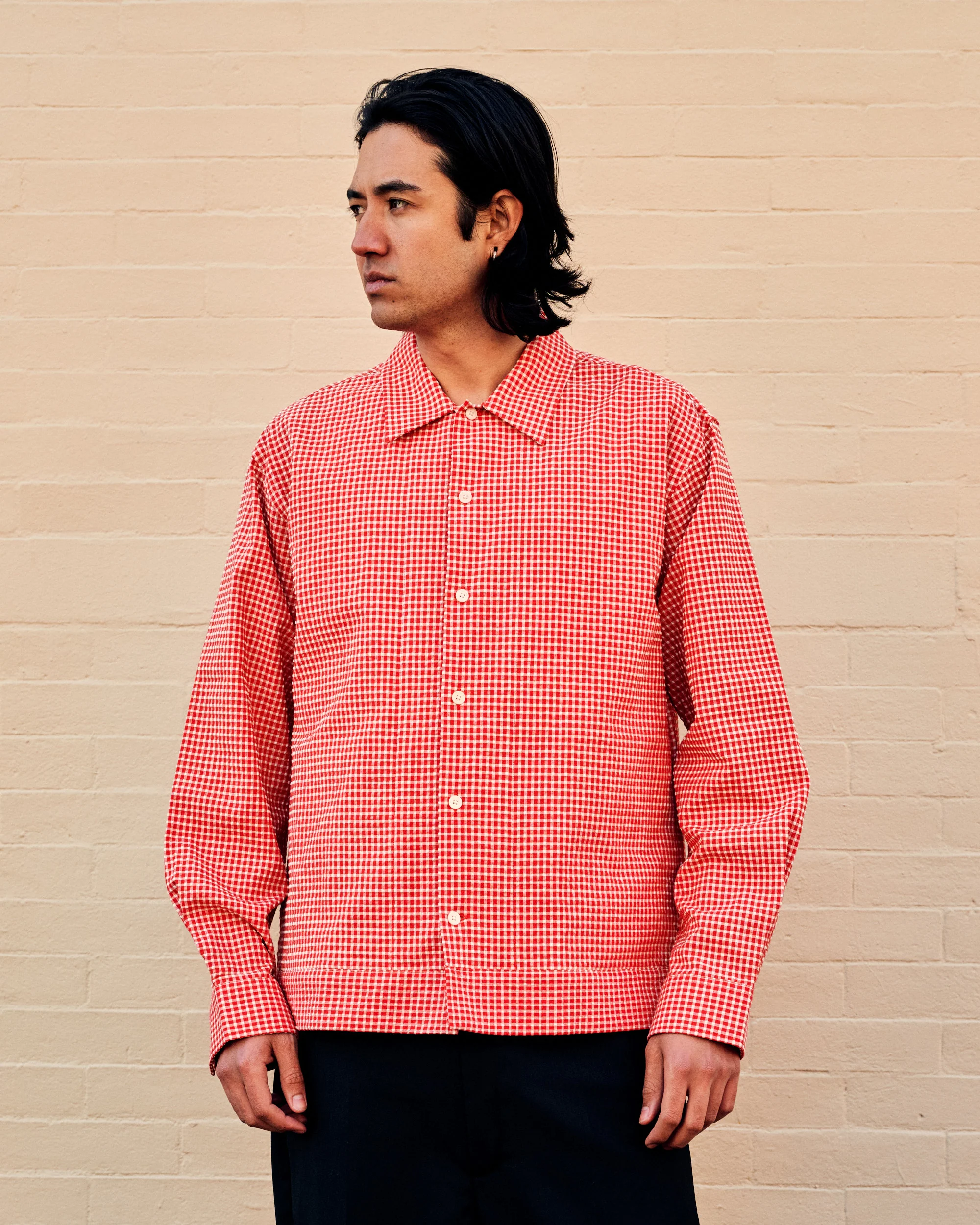 Reed Overshirt Chili Glow Cotton Blend - Image 3