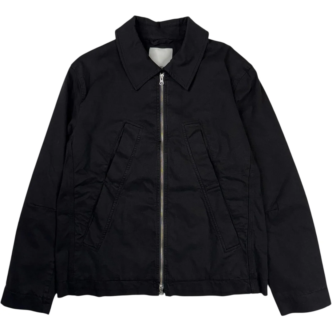 Repitition Jacket Garment Dyed Cotton Lyocell Black