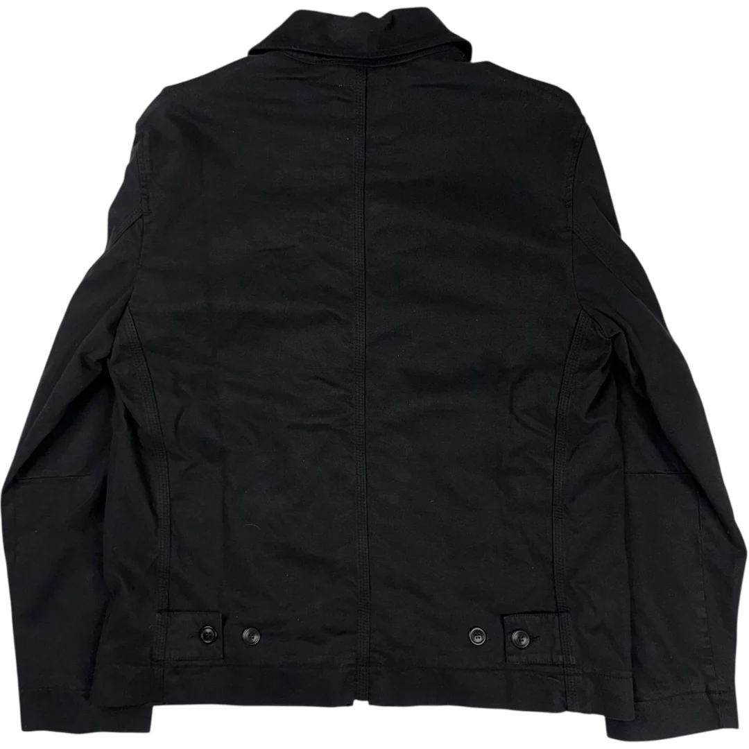 Repitition Jacket Garment Dyed Cotton Lyocell Black - Image 2