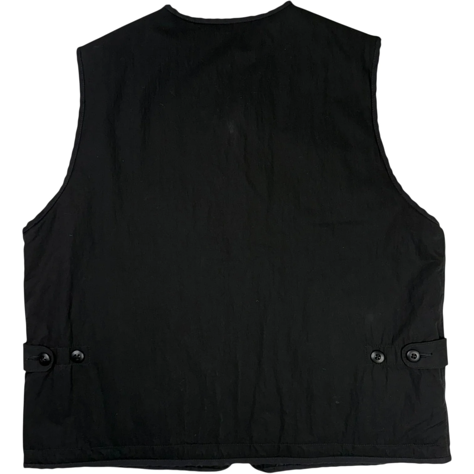Reversible Liner Vest Black Cotton - Image 3