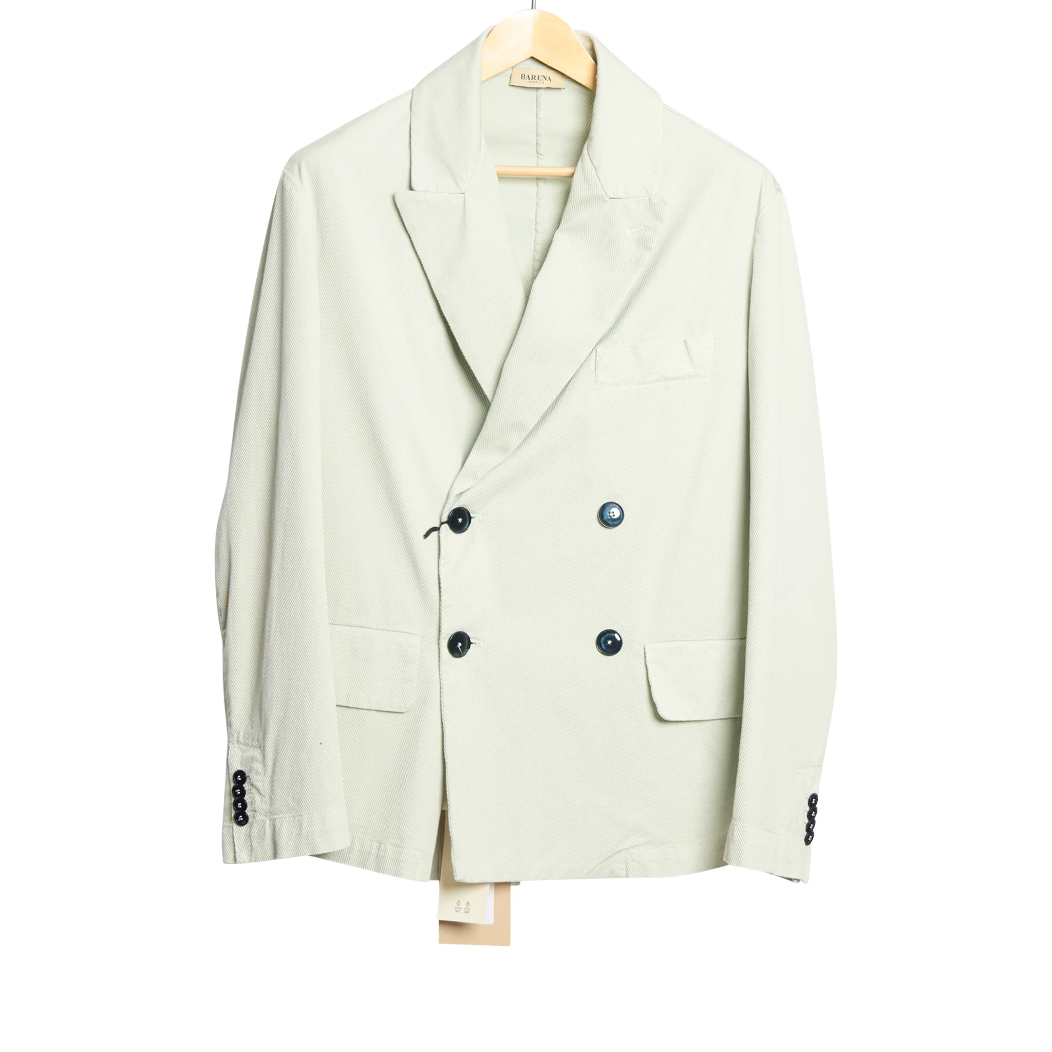 Rissante Double Breasted Jacket Twill Glass