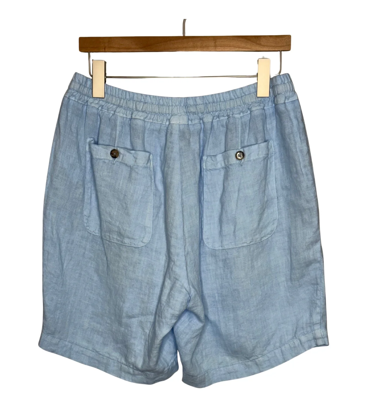 Samuel Linen Short Light Blue - Image 2