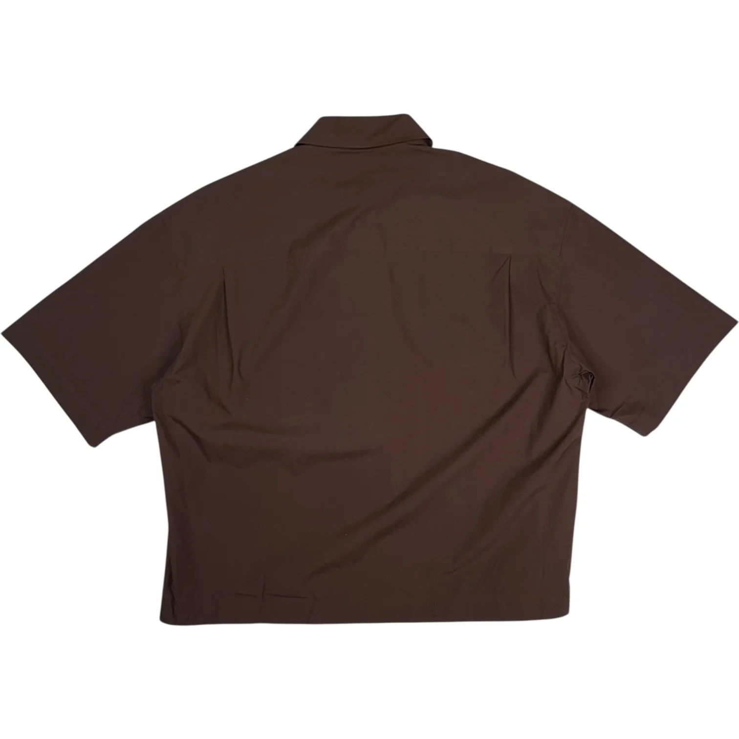 Sanko Shirt Paper Poplin Cocoa - Image 4