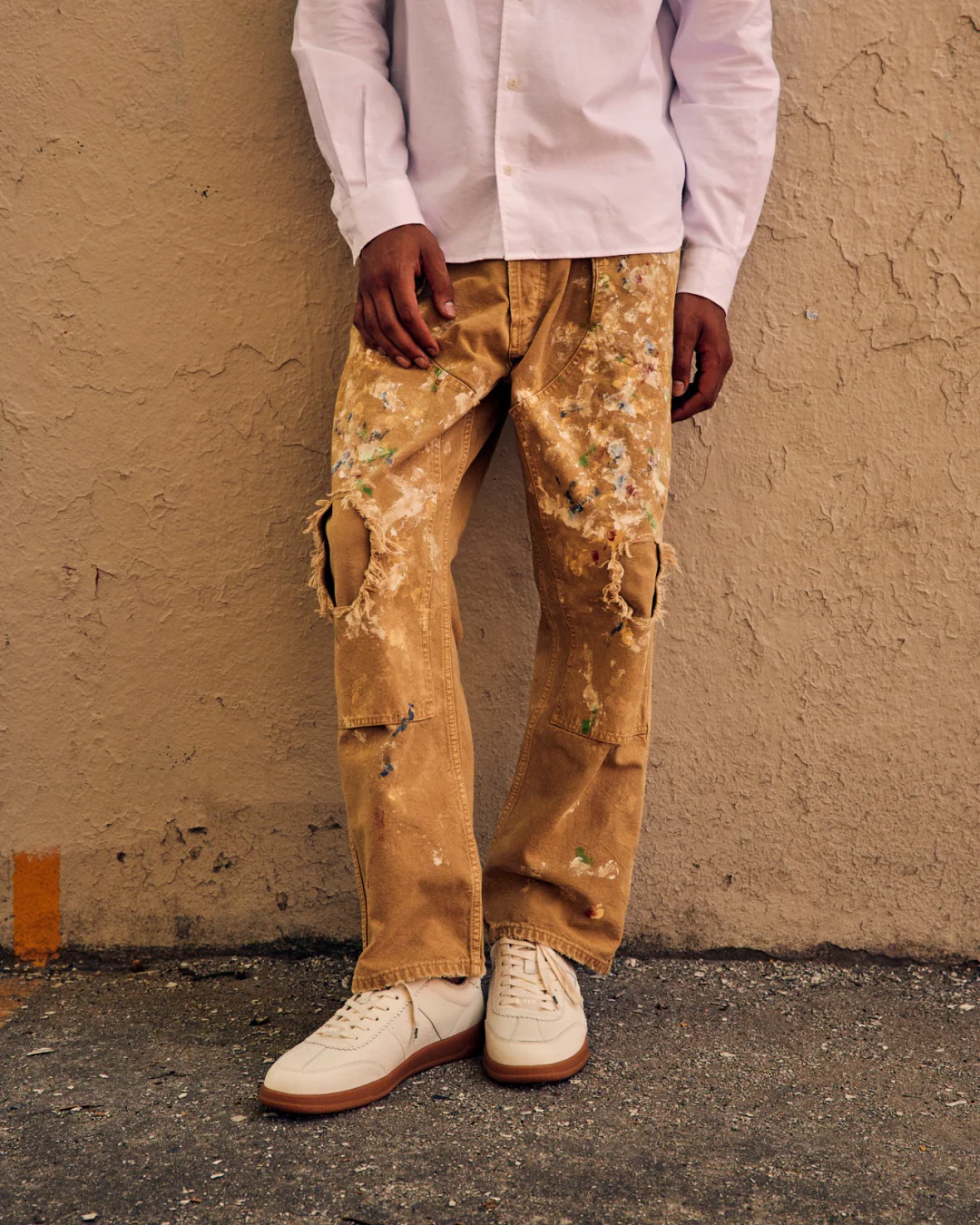 Santos Off White Gum Sole Sneaker - Image 3
