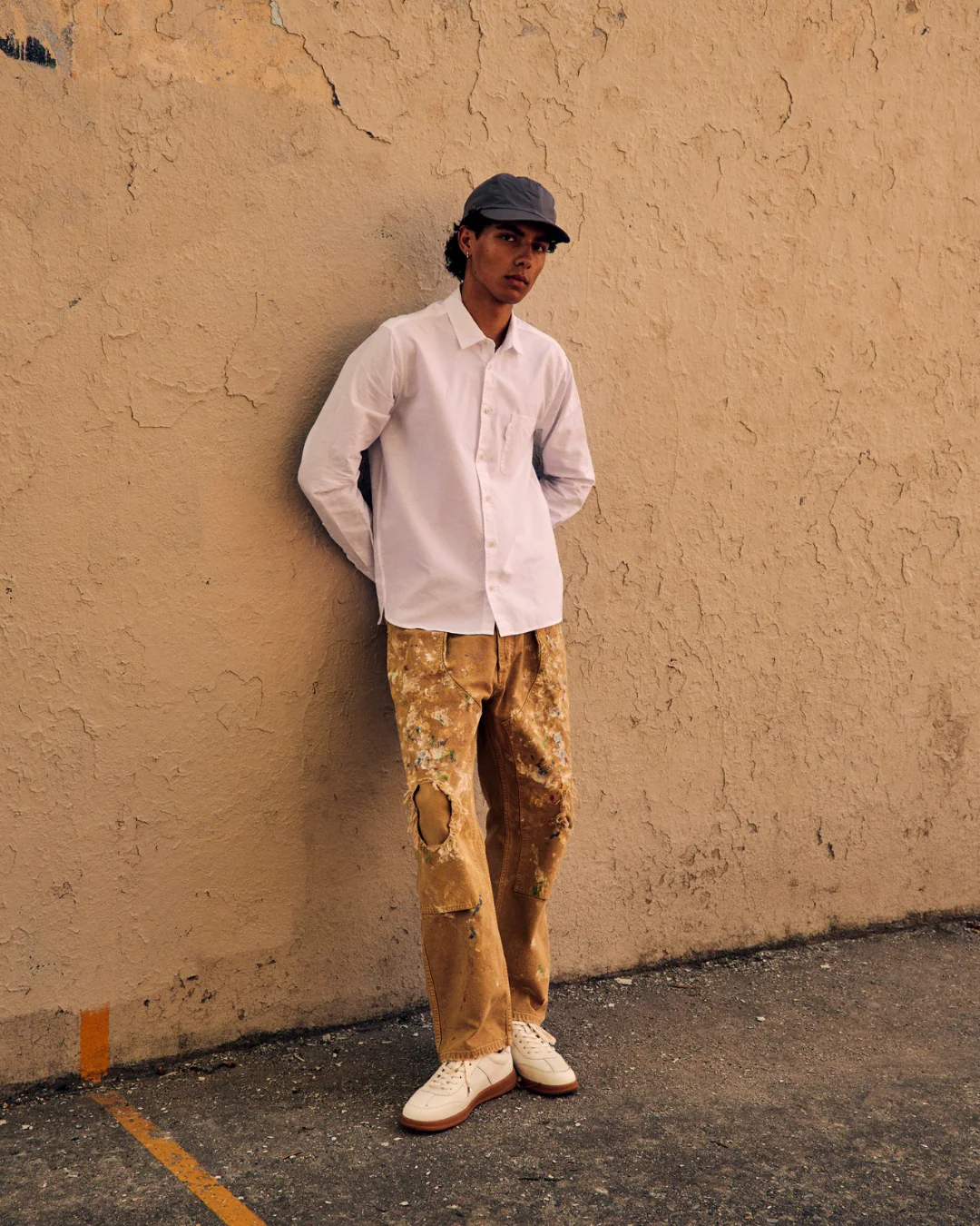 Santos Off White Gum Sole Sneaker - Image 7