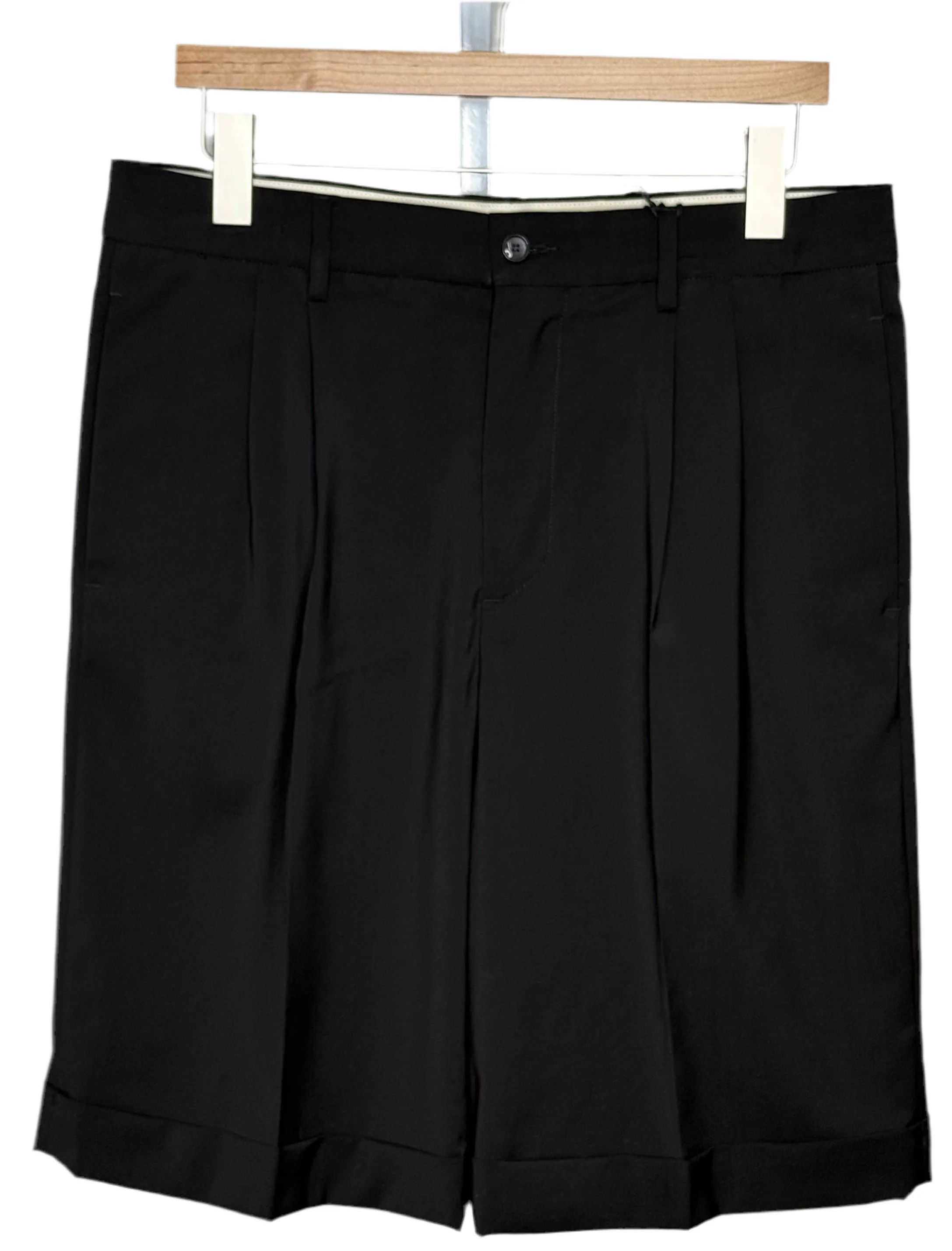 Scandola Shorts Tropical Wool Black