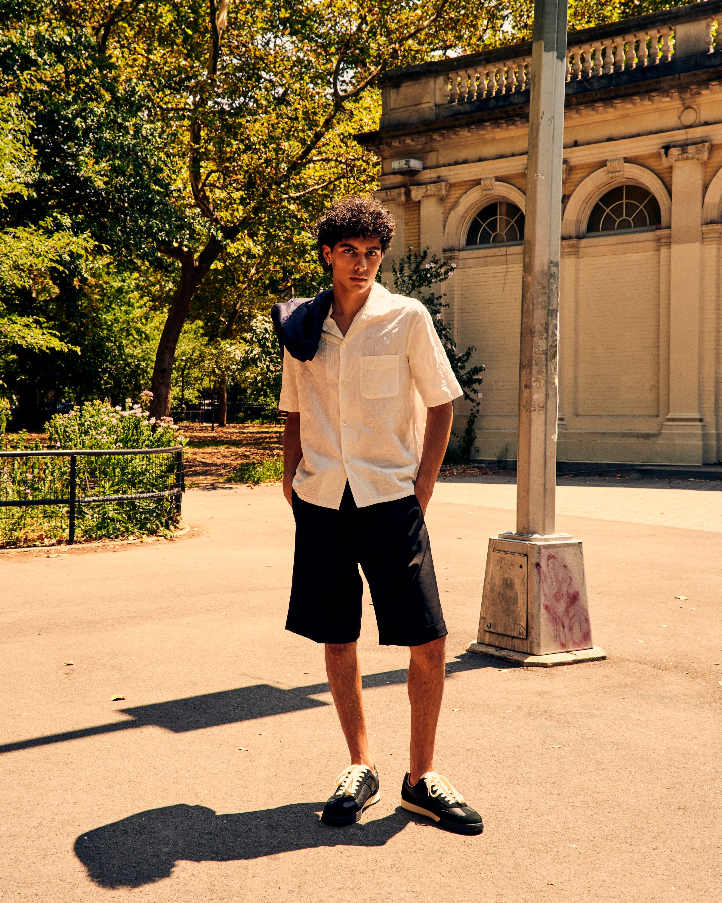 Scandola Shorts Tropical Wool Black - Image 4