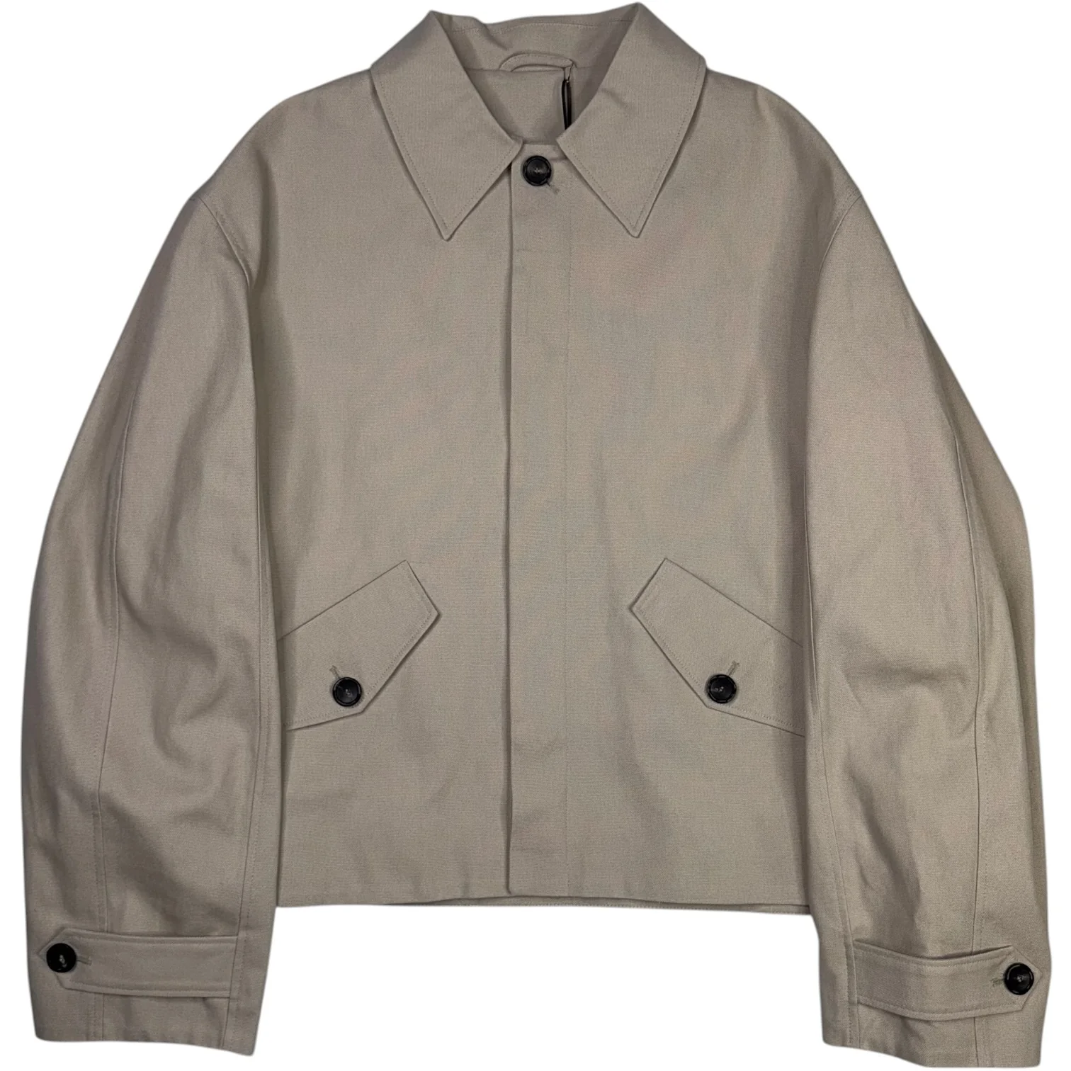 Cosme Jacket Austere Beige Cotton - Image 2