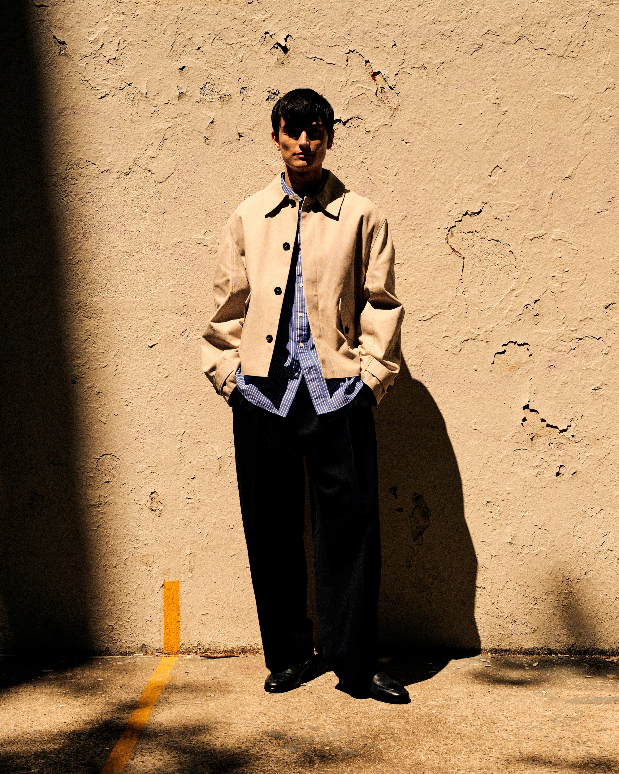Cosme Jacket Austere Beige Cotton - Image 3