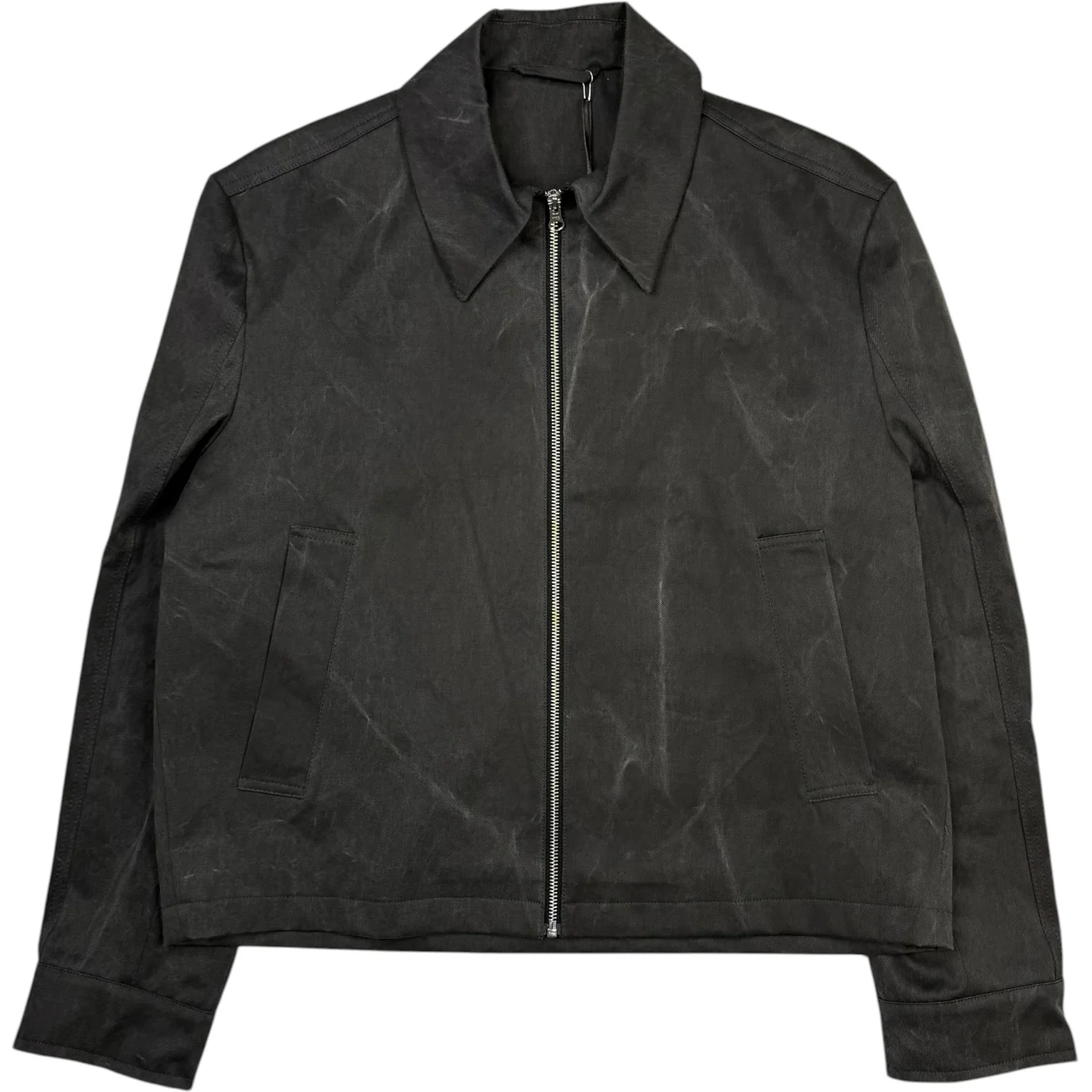 Tazio Jacket Marble Charcoal Twill - Image 2
