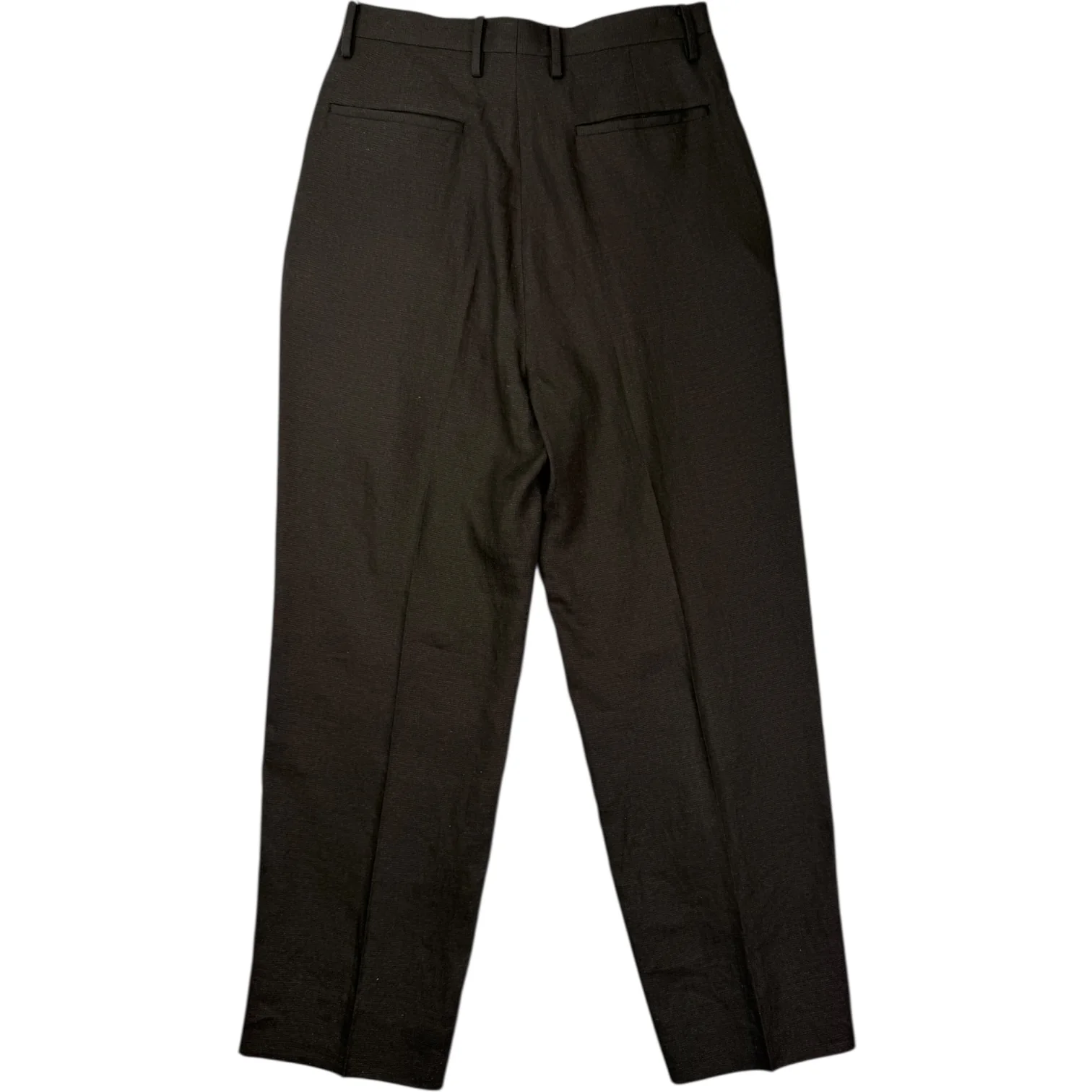 Shoecut Slack Ink Black Linen Silk - Image 3