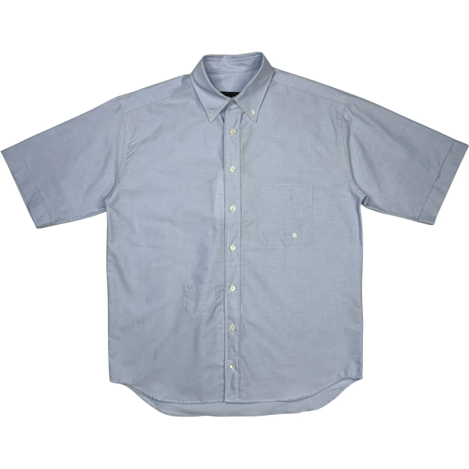 Short Sleeve Oxford Shirt Sky Blue
