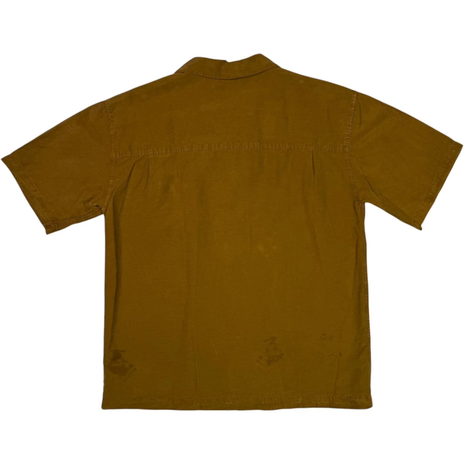 Sidri Shirt Orange Tencel Linen - Image 2