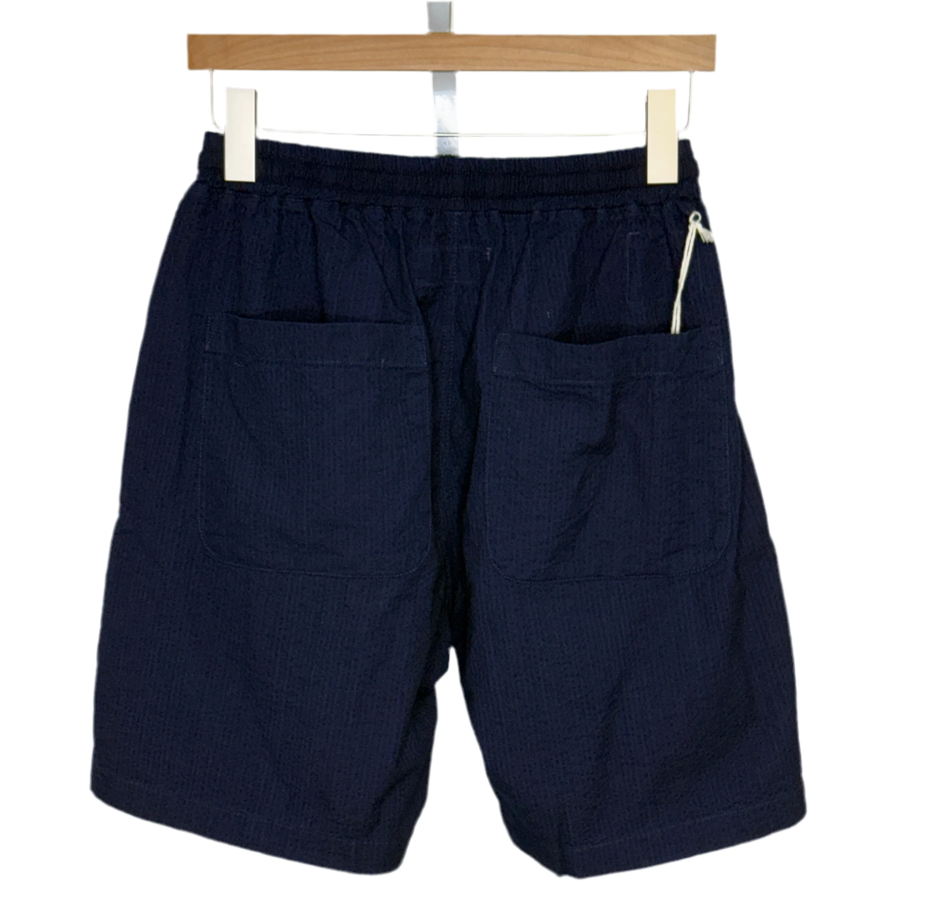 Simple Short Indigo Seersucker - Image 2