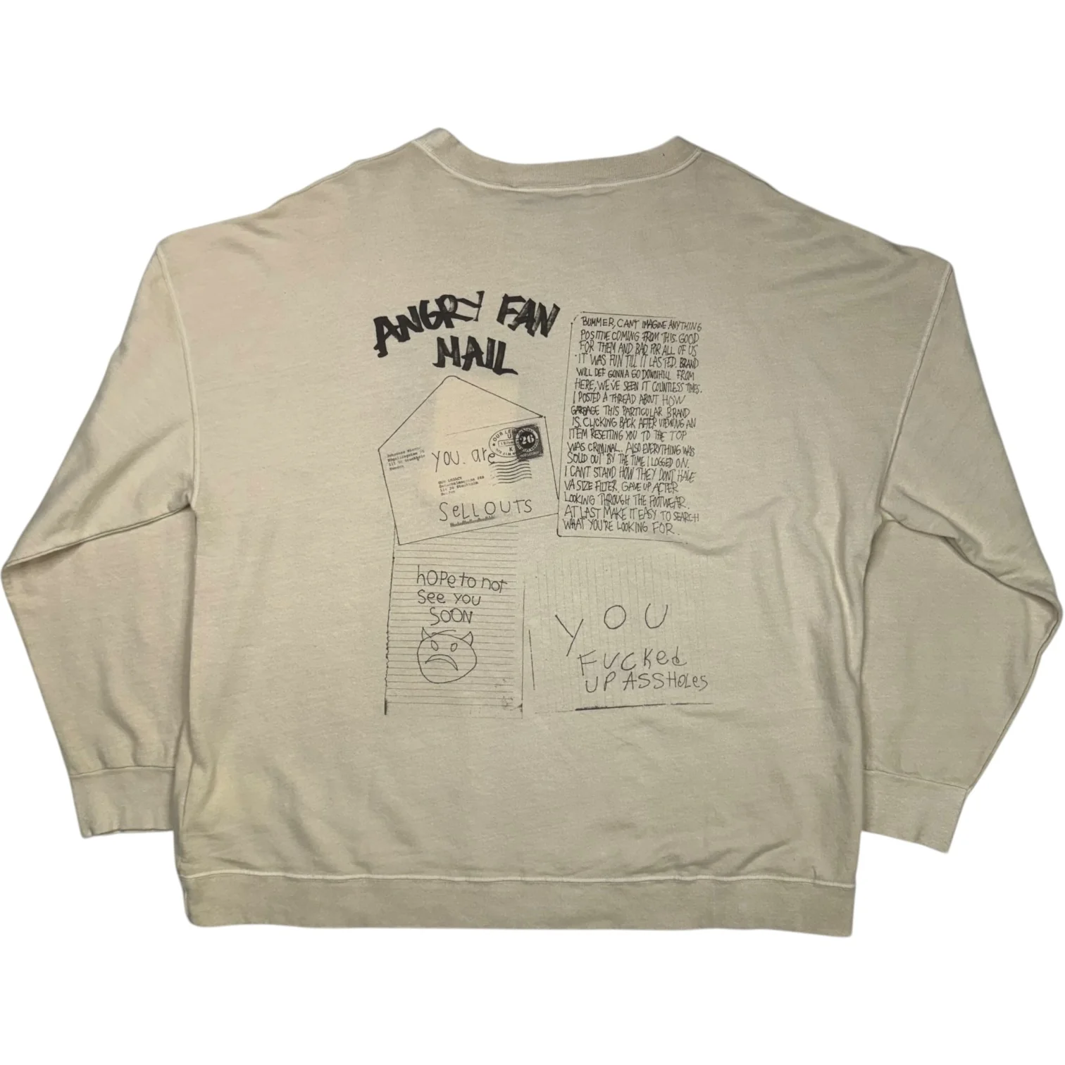 Slack Sweatshirt Angry Fan Mail Print - Image 2