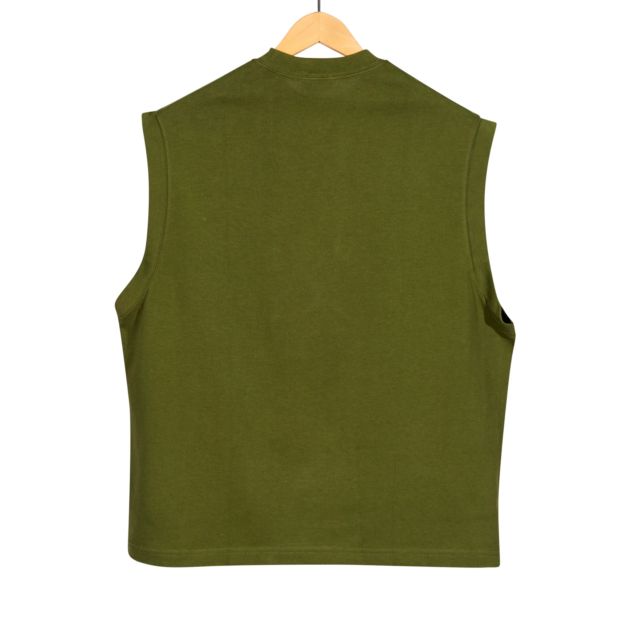 Sleeveless T-Shirt Sage - Image 2