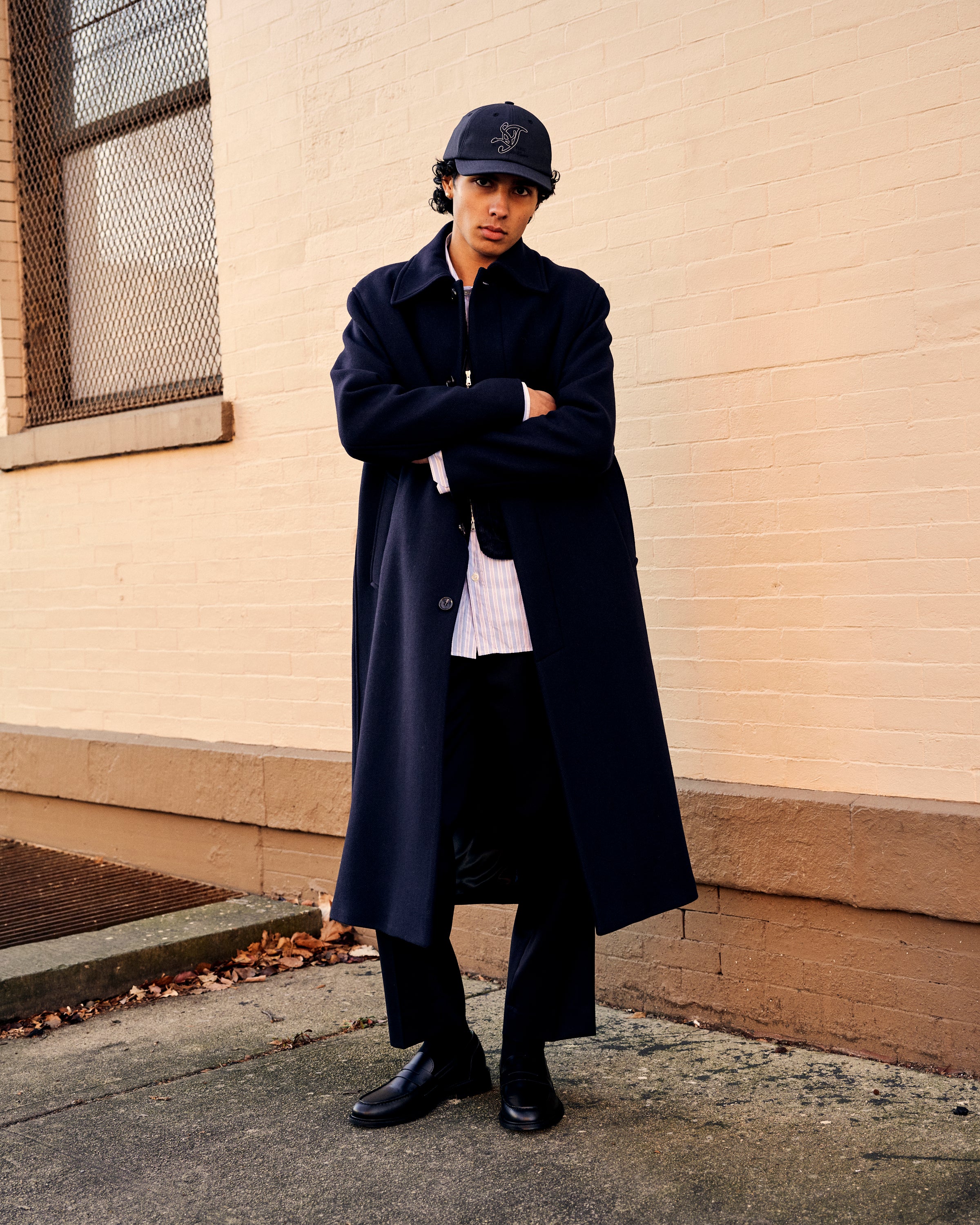Small Talk Studio x Cueva Collaboration Logo Cap Navy - Image 5