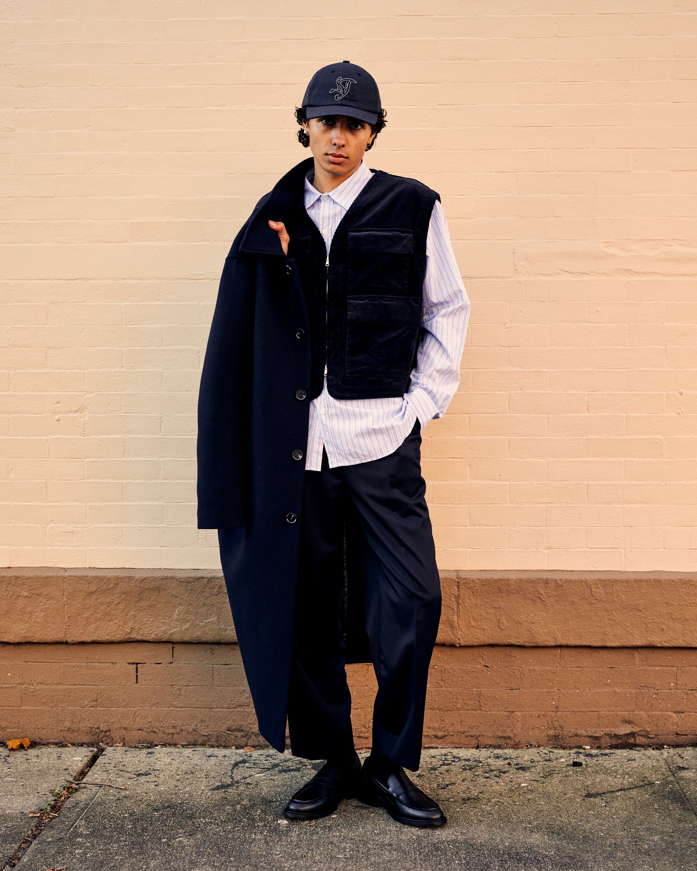 Small Talk Studio x Cueva Collaboration Logo Cap Navy - Image 6