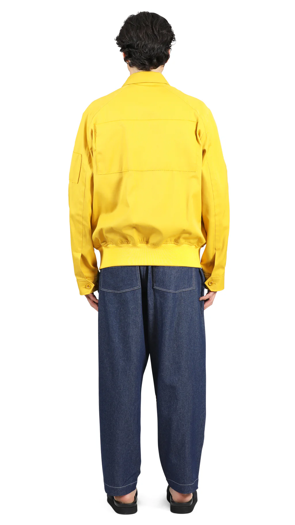 Split Raglan Bomber Yellow - Image 6