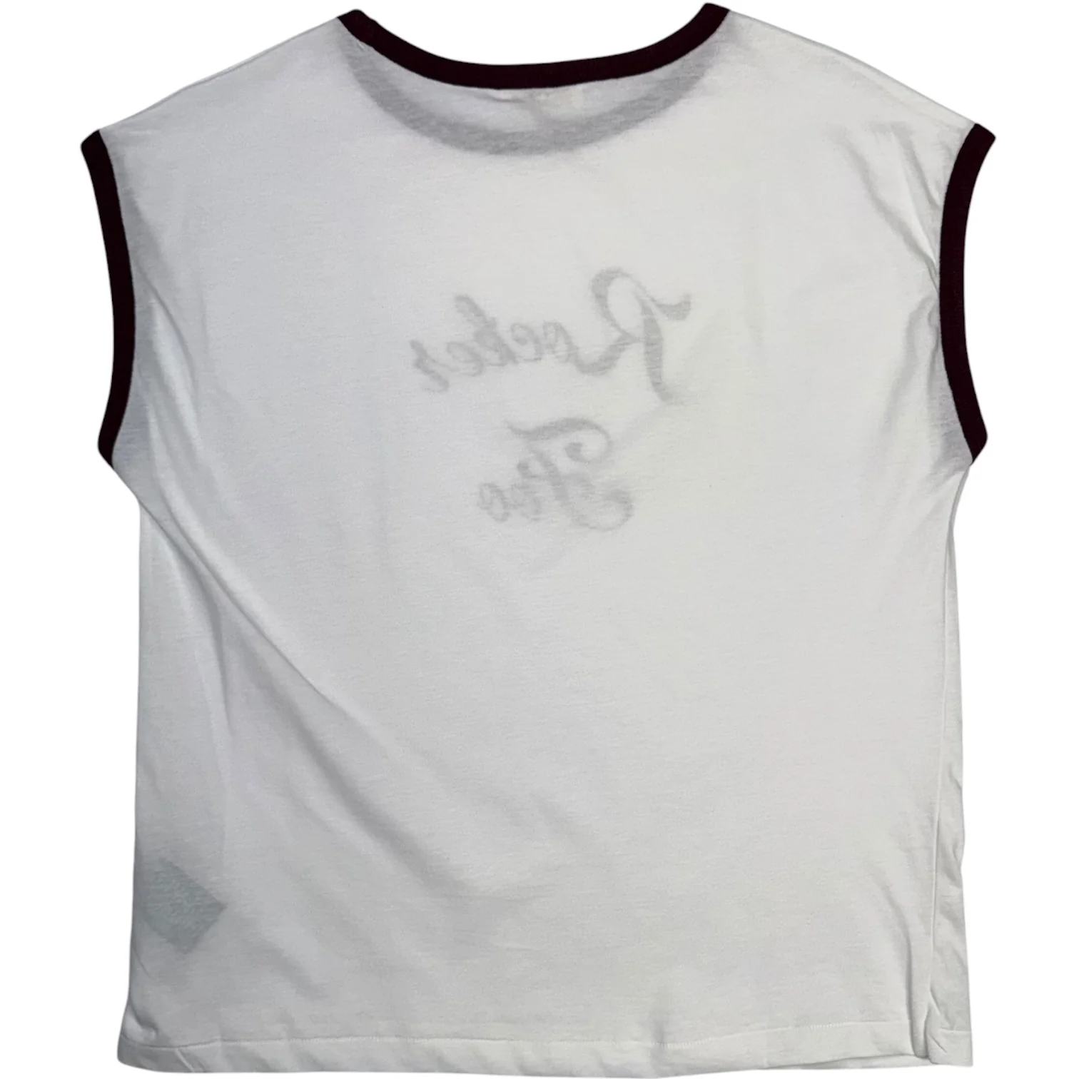 Rocker Foo Ringer Tee White Bordeaux - Image 2